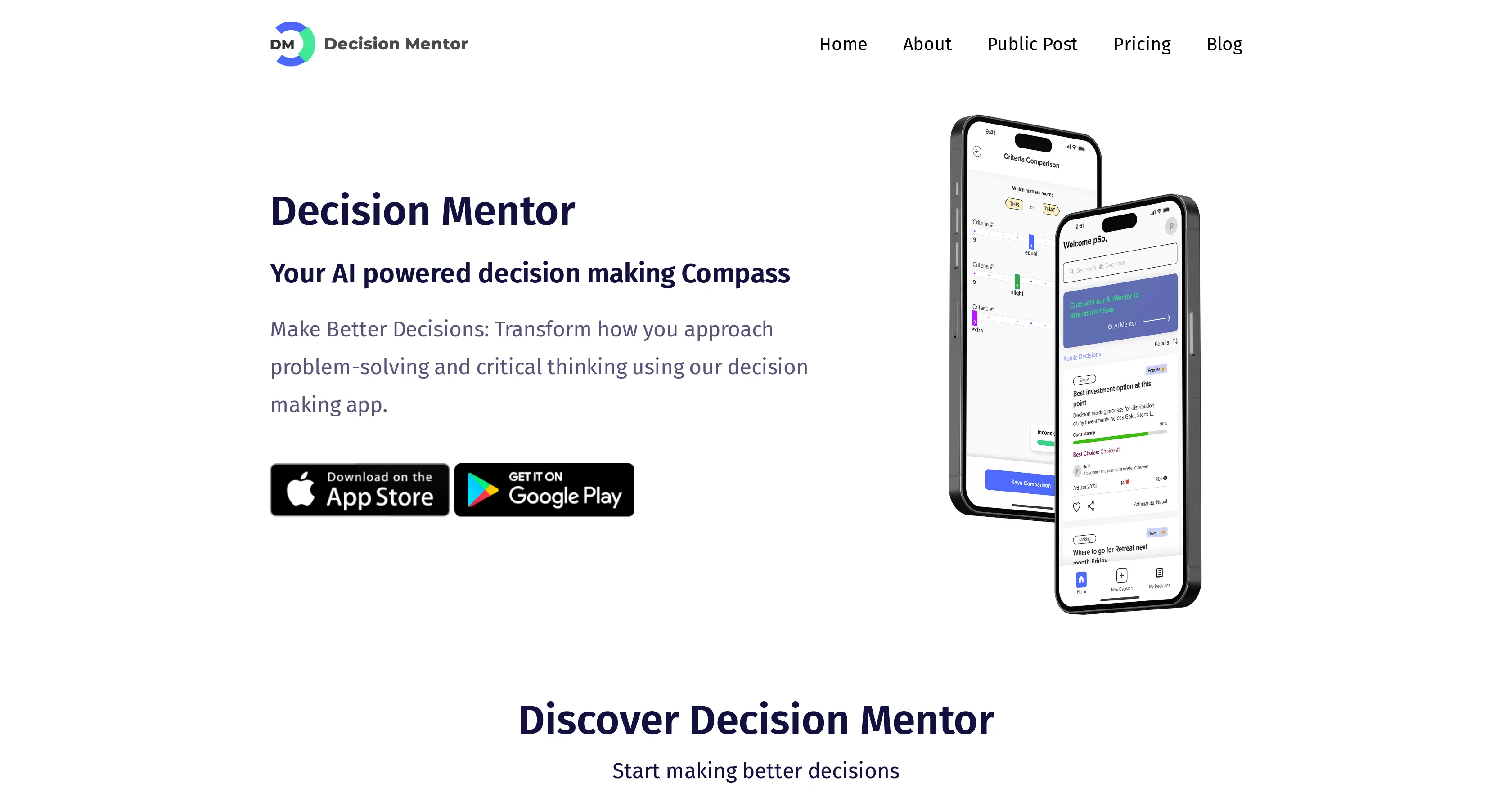 Decisionmentor screenshot