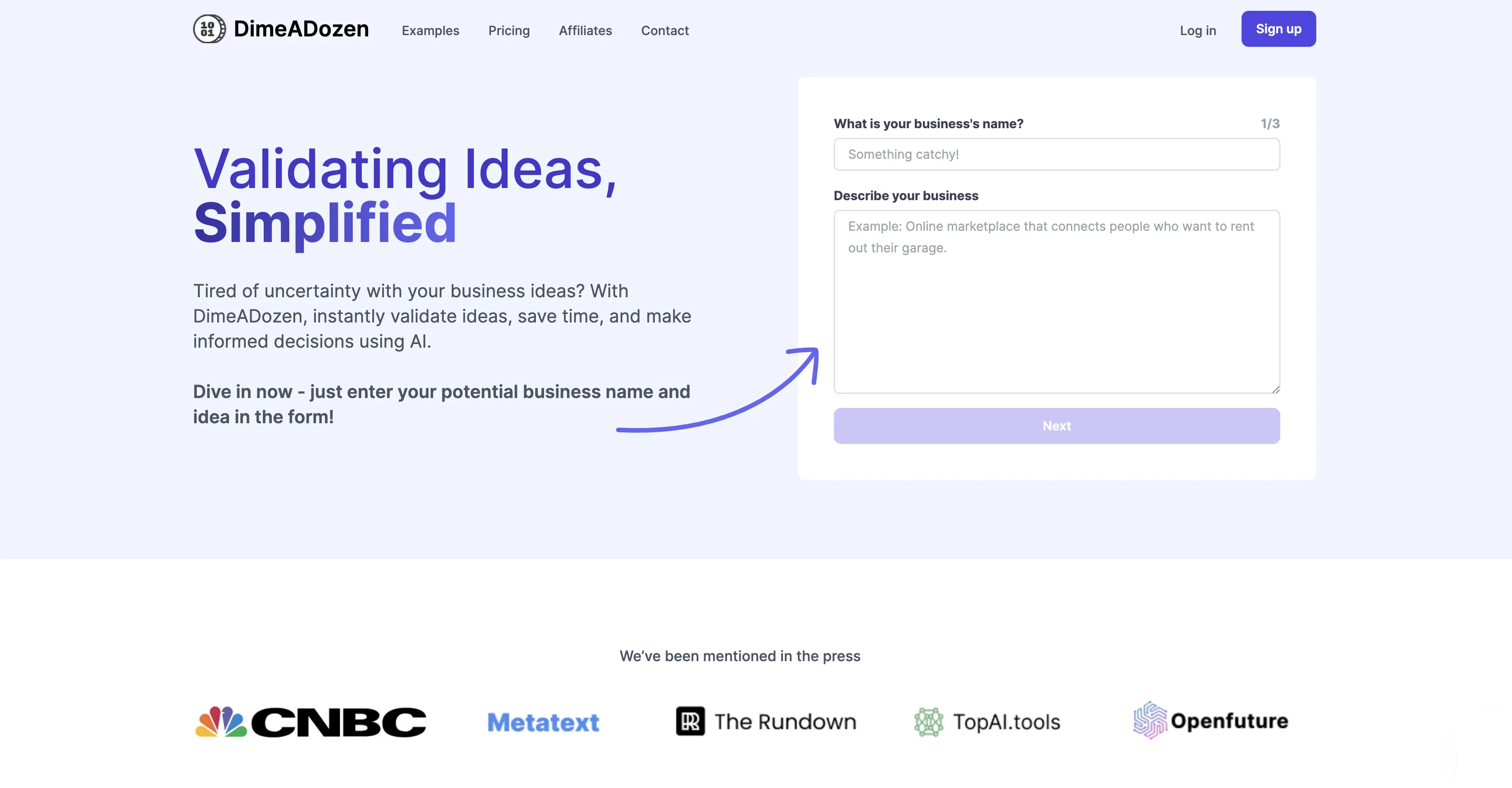 DimeADozen screenshot