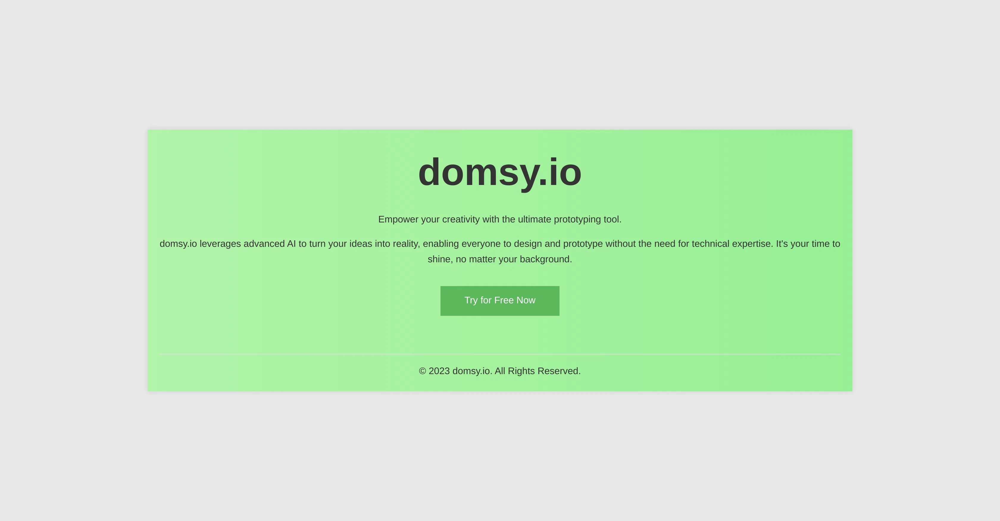DOMSY.IO screenshot