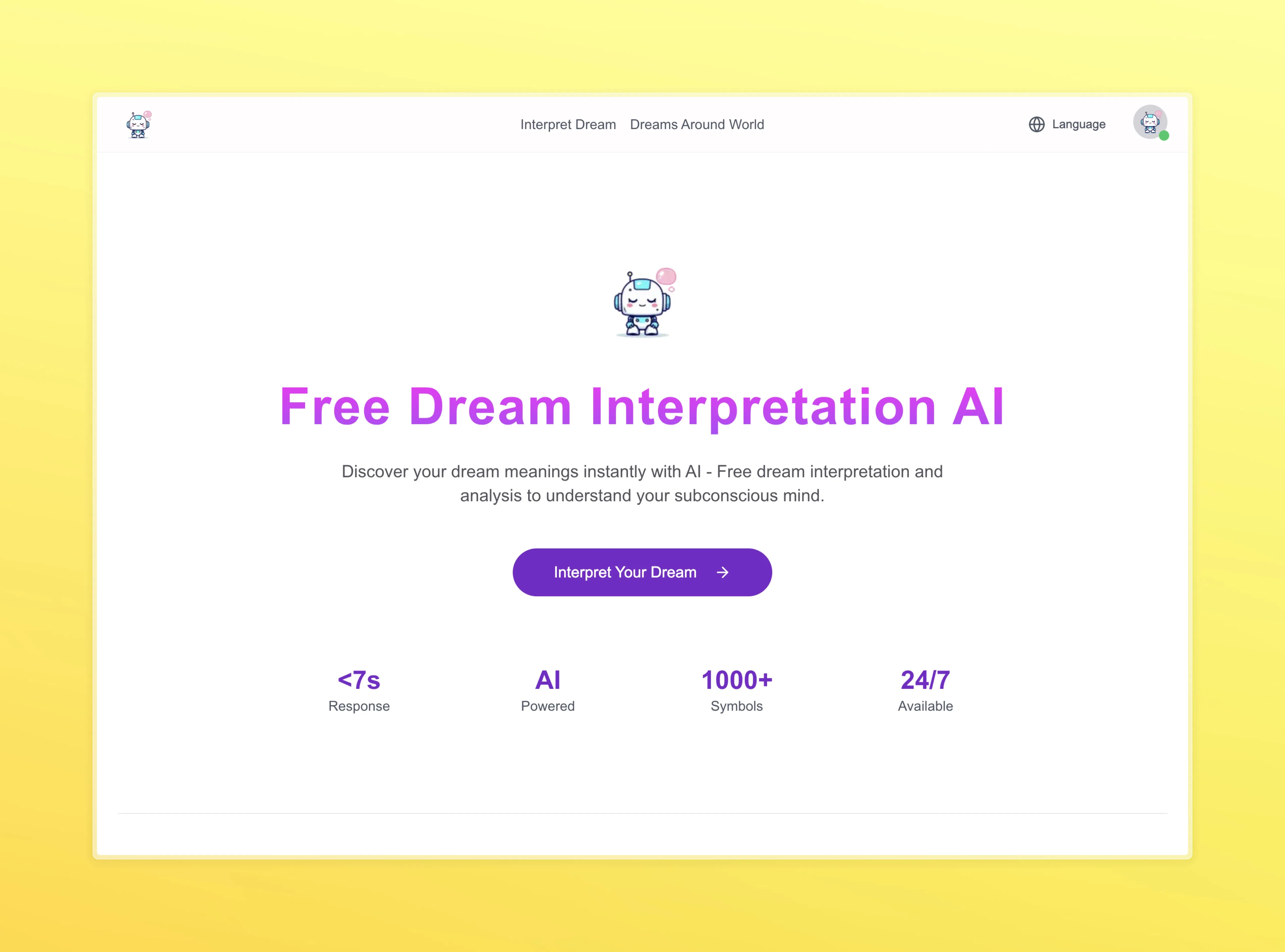 Dream Interpretation AI screenshot