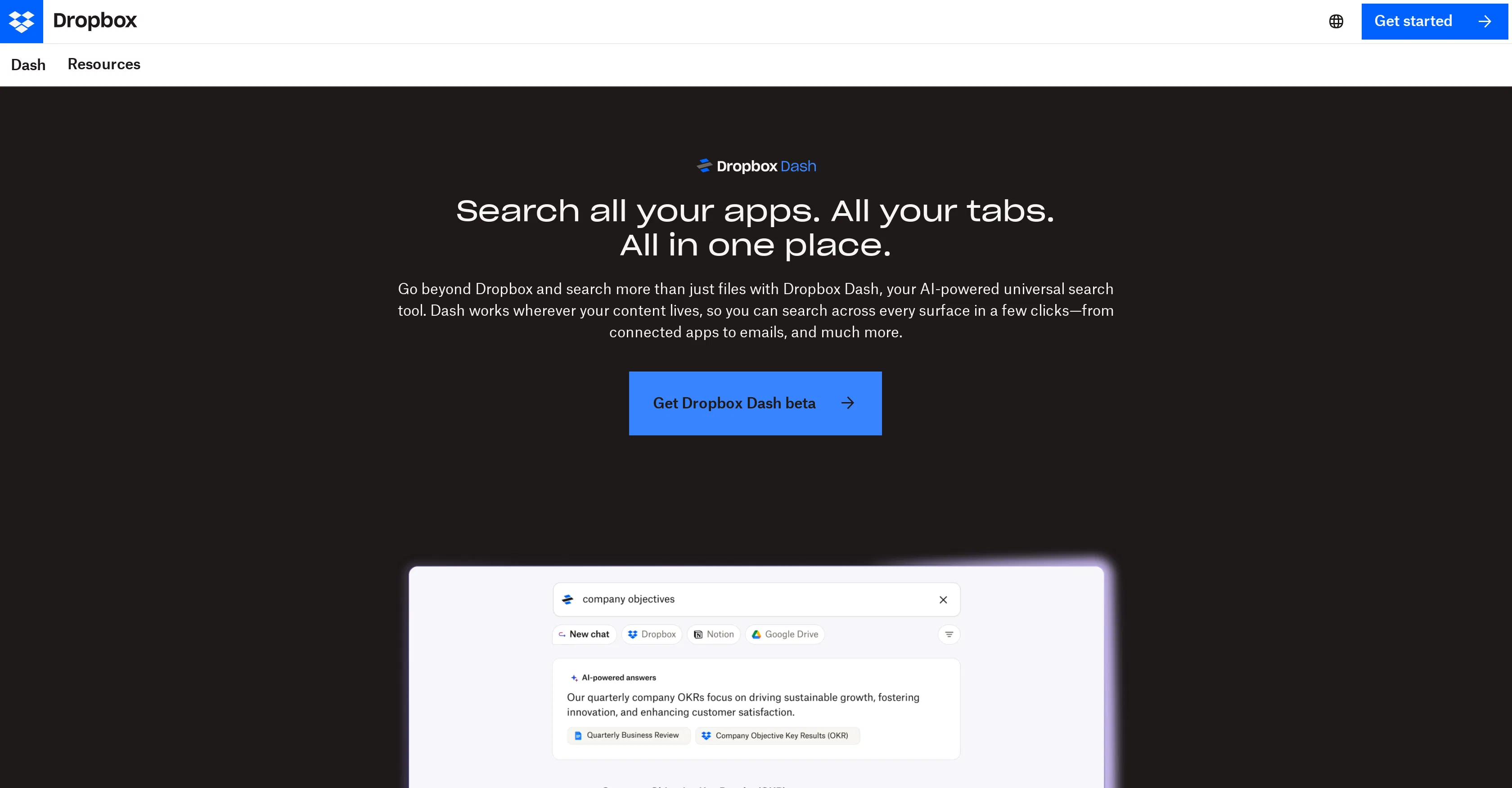 Dropbox Dash screenshot