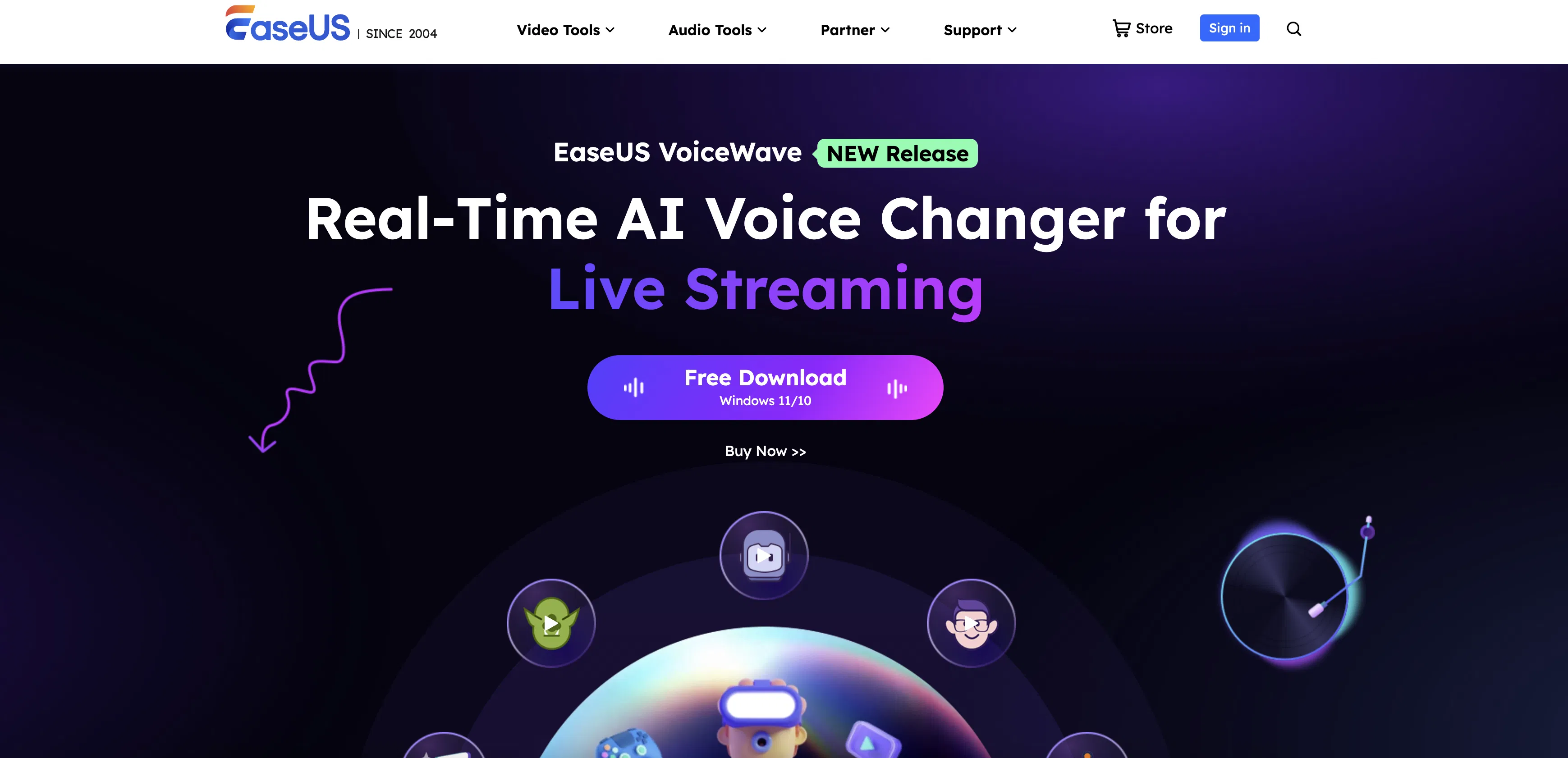 EaseUS VoiceWave screenshot