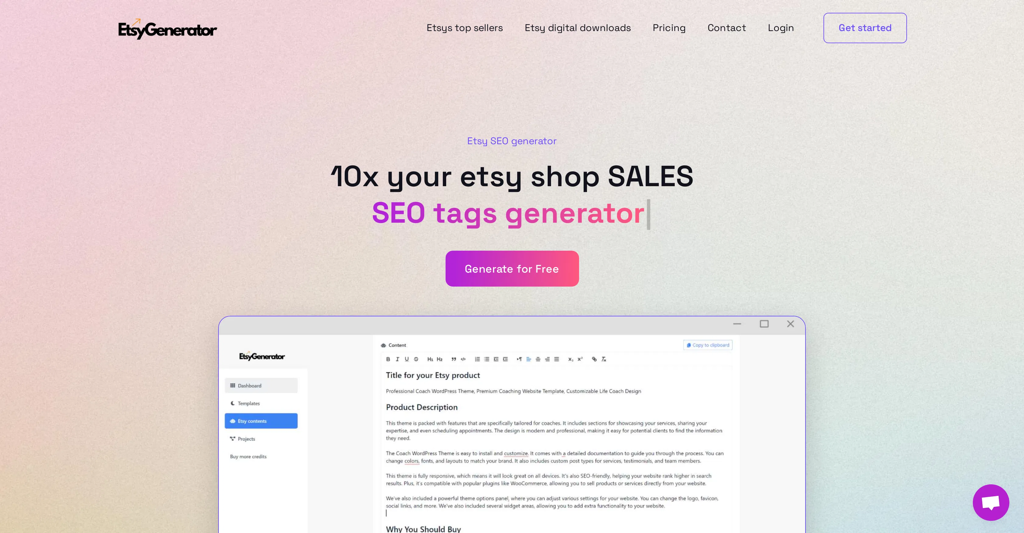 EtsyGenerator screenshot