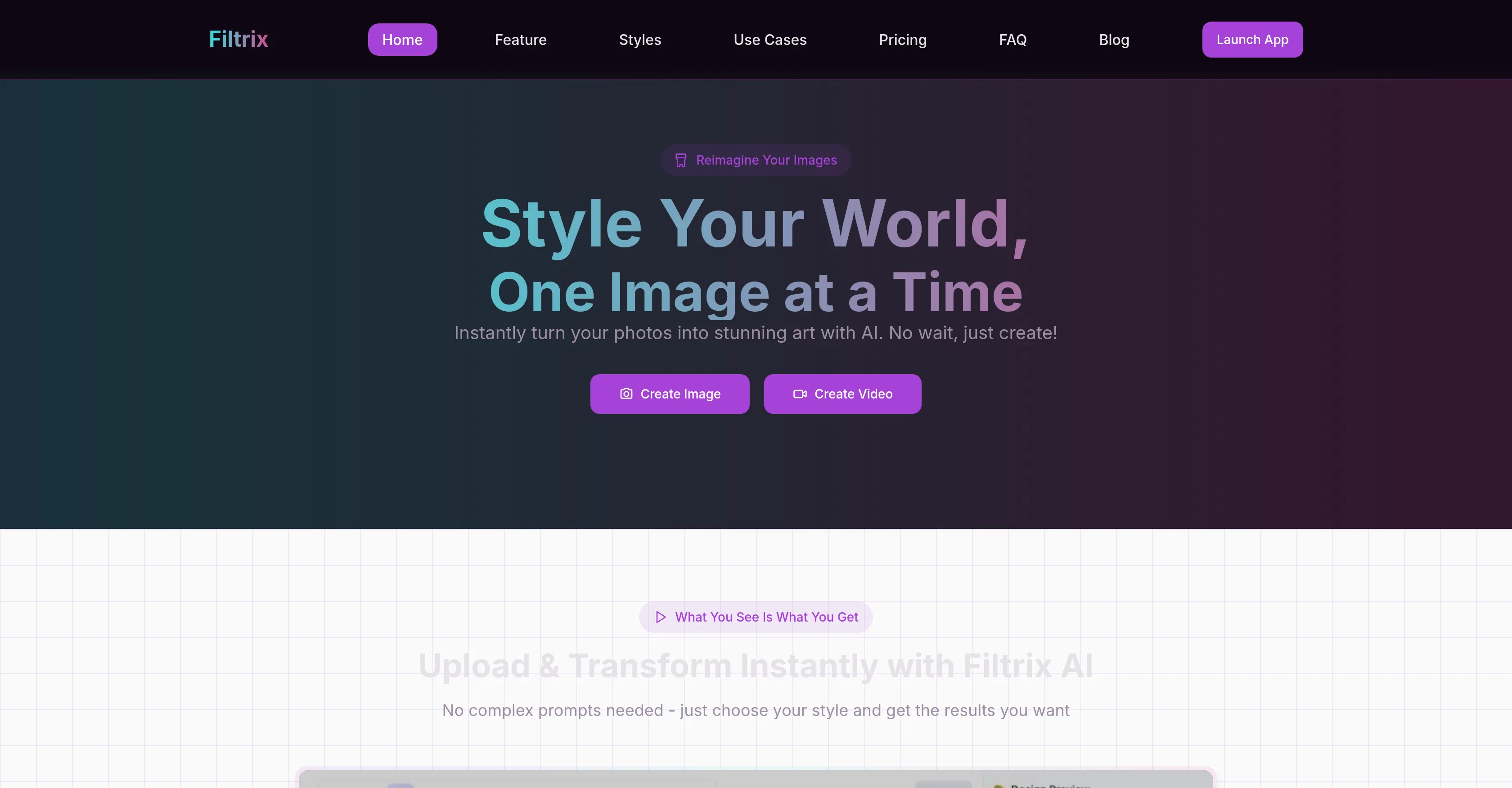 Filtrix AI screenshot