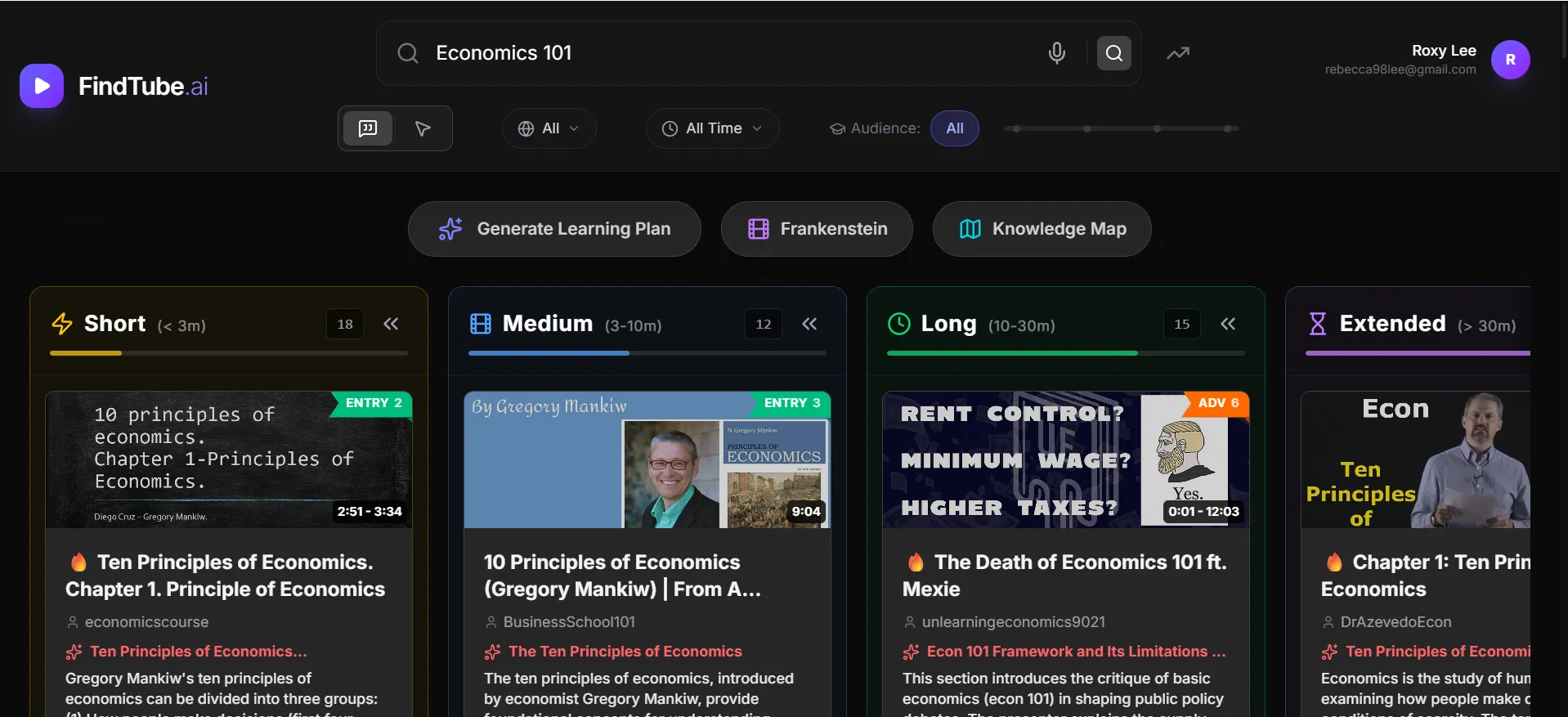 FindTube.ai screenshot