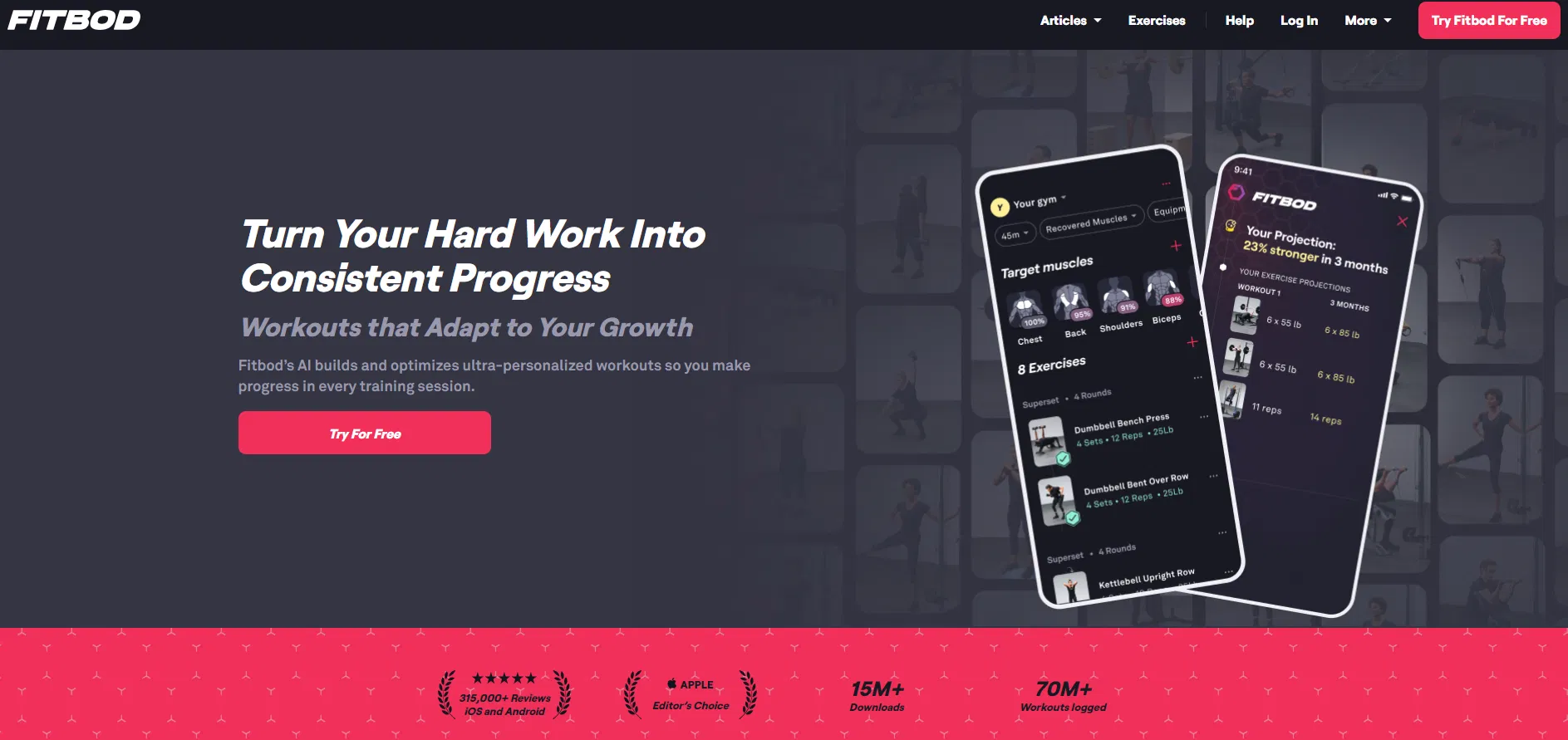 Fitbod screenshot