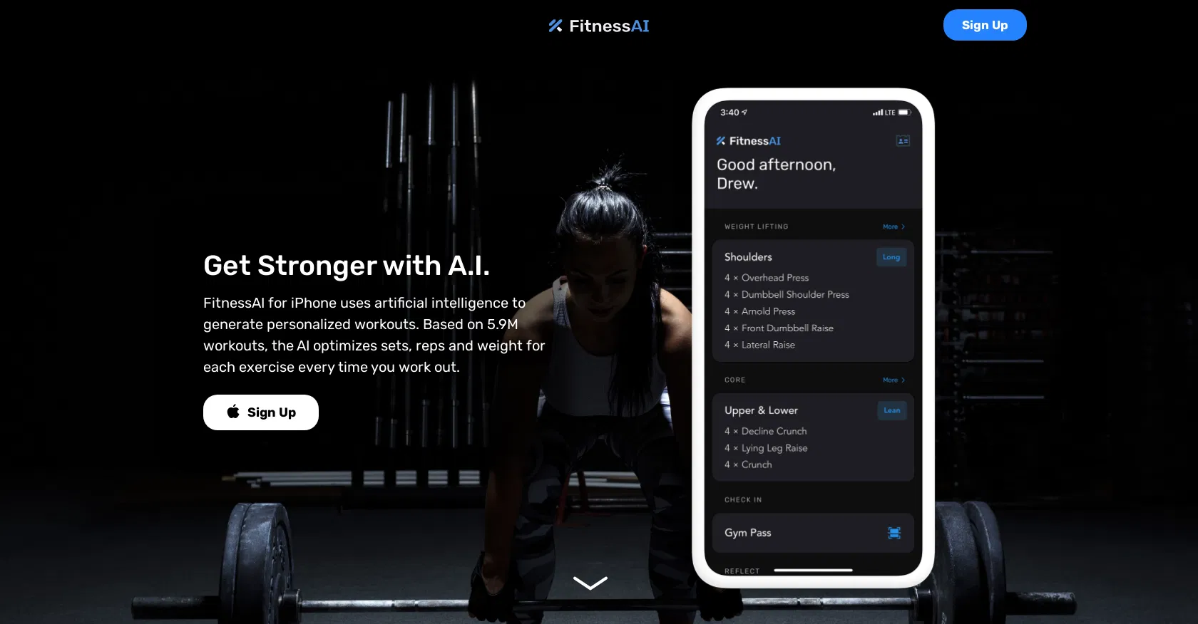 Fitnessai screenshot