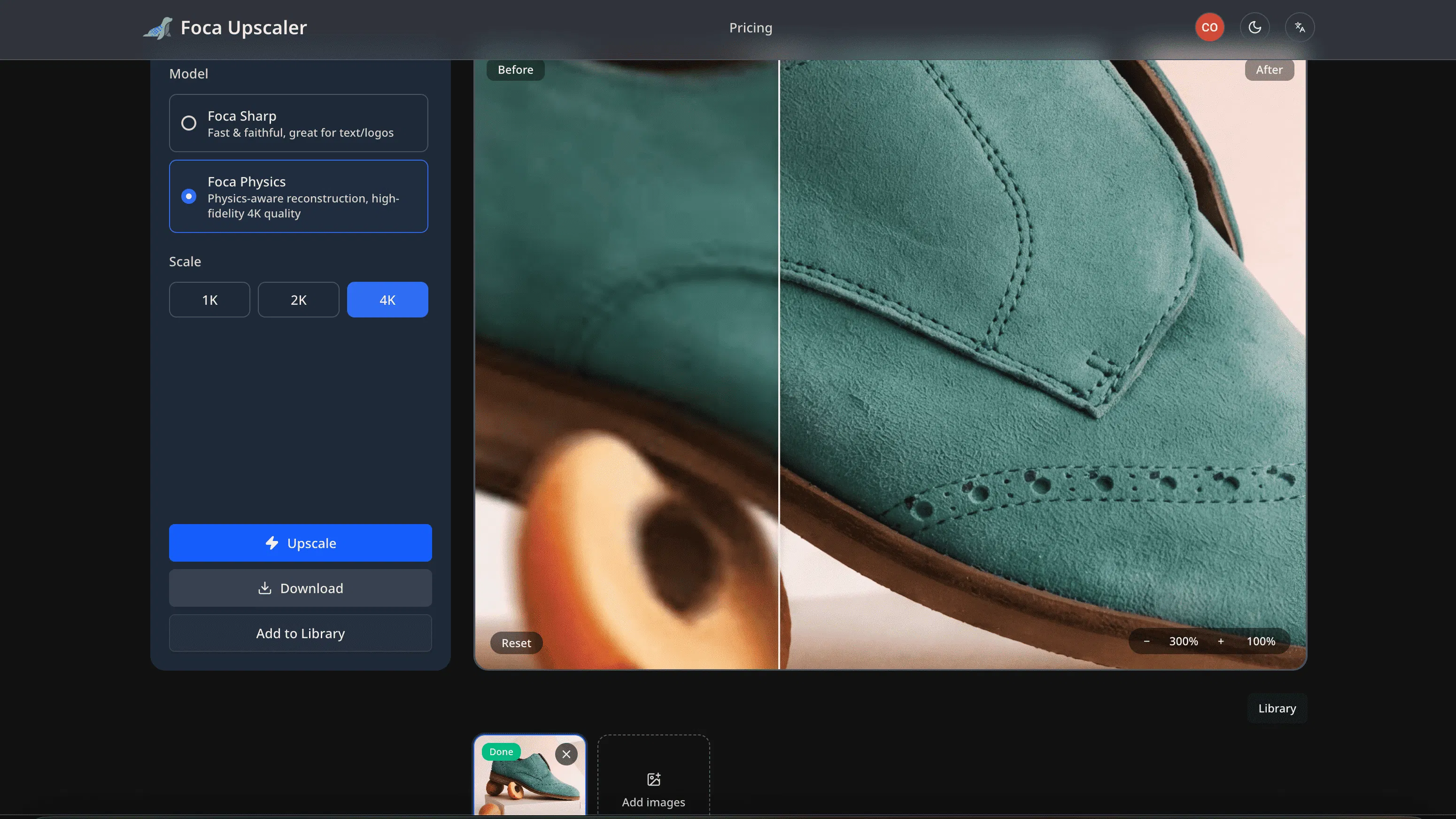Foca Upscaler screenshot