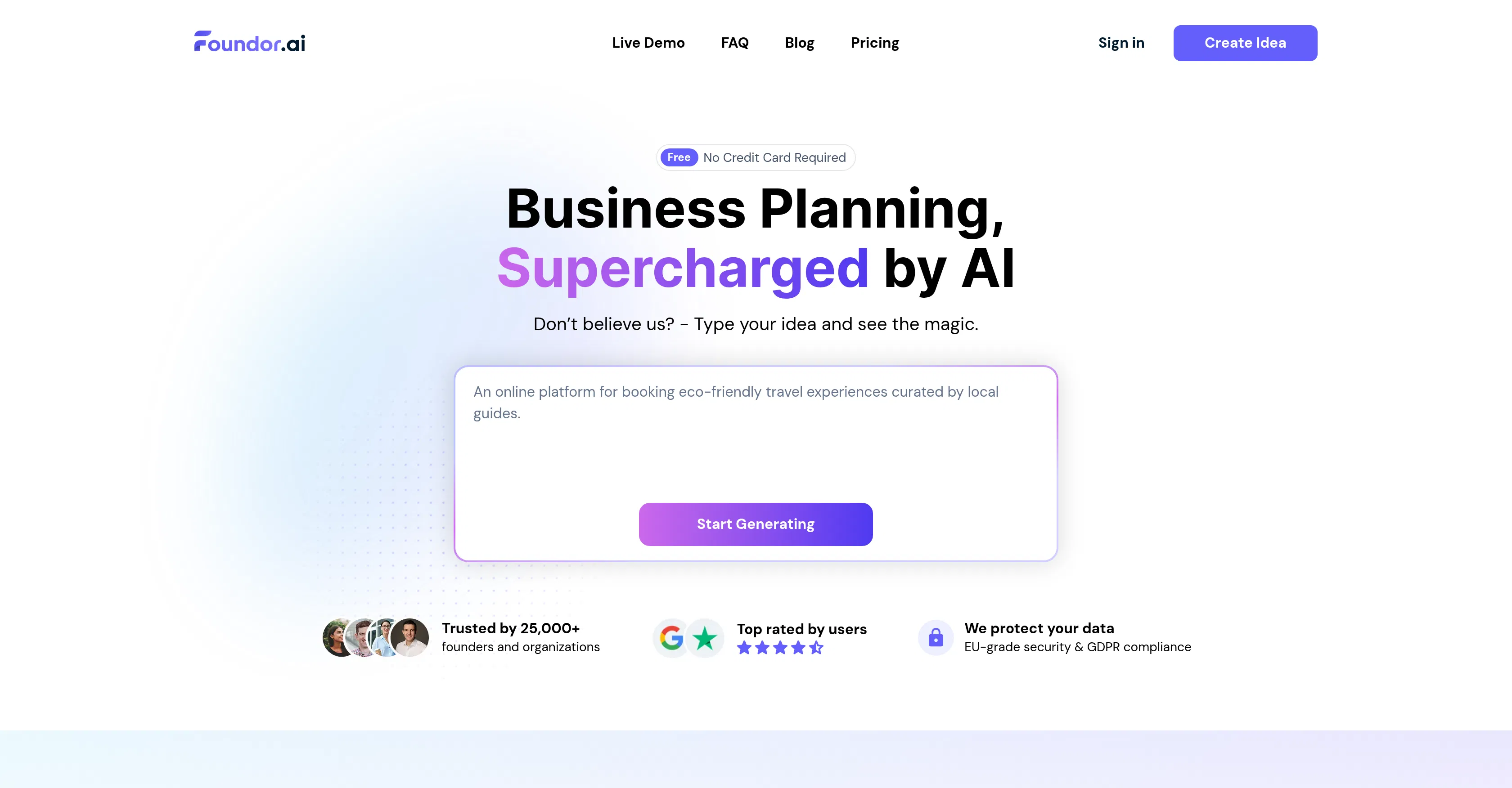 Foundor.ai screenshot