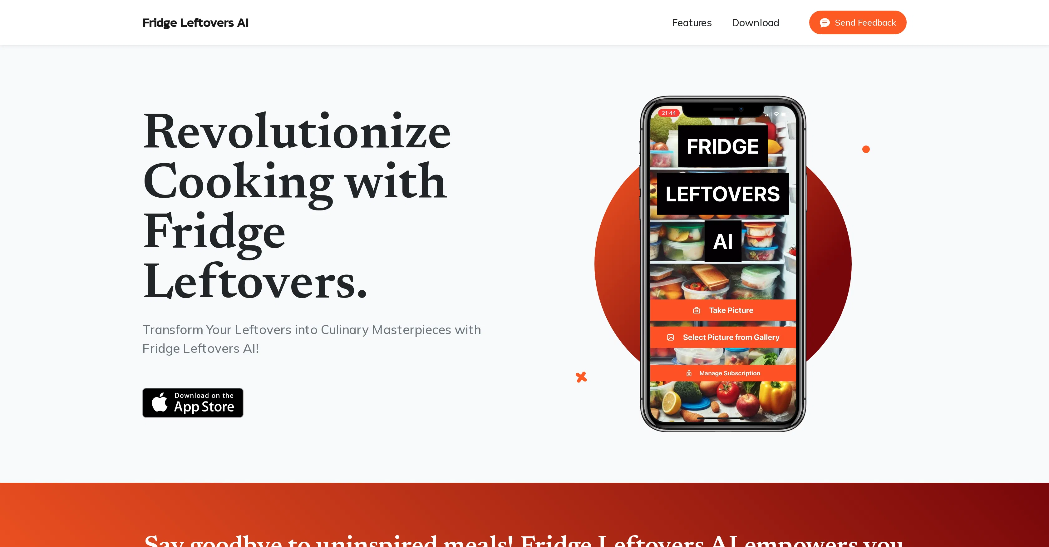 Fridge Leftovers AI screenshot