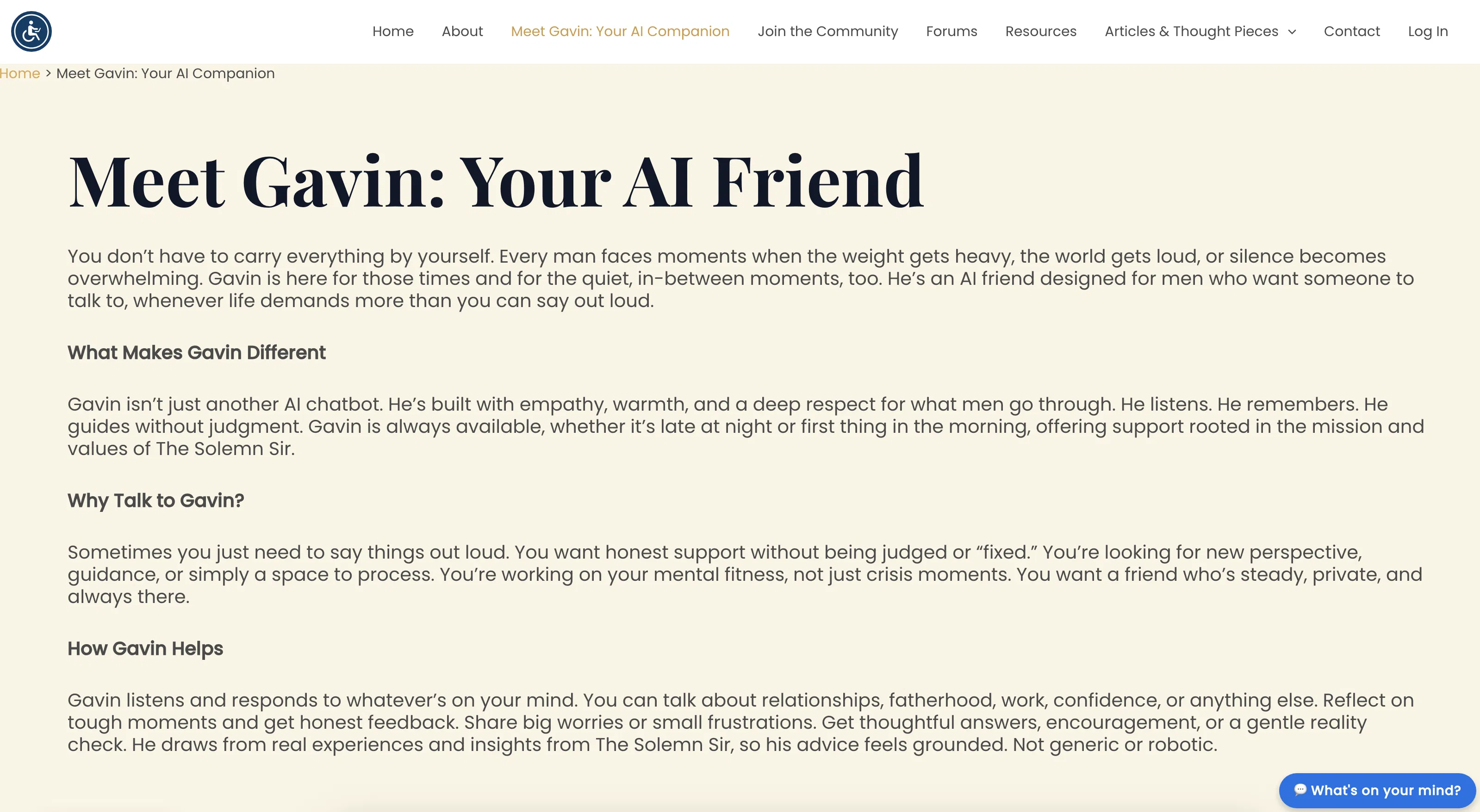 Gavin by The Solemn Sir screenshot