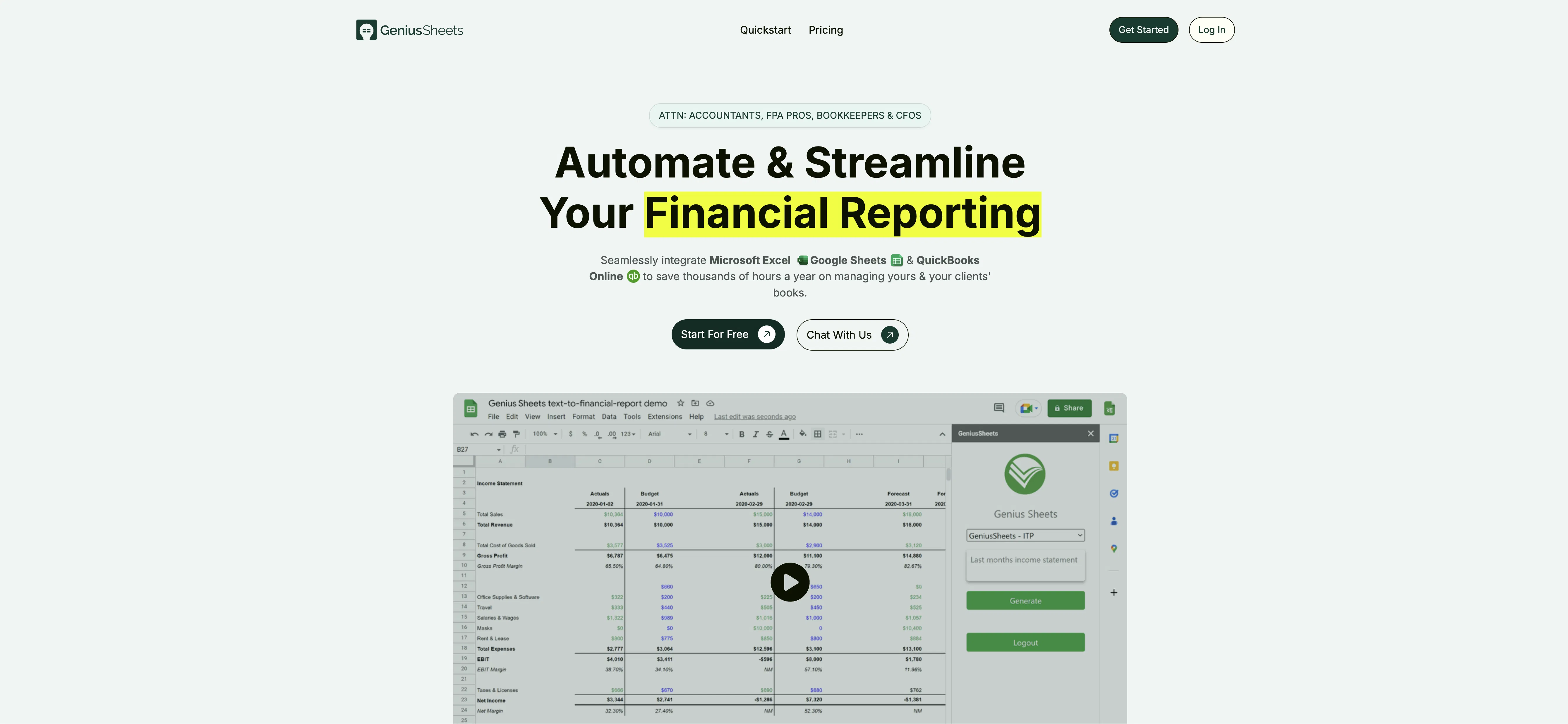 Genius Sheets screenshot