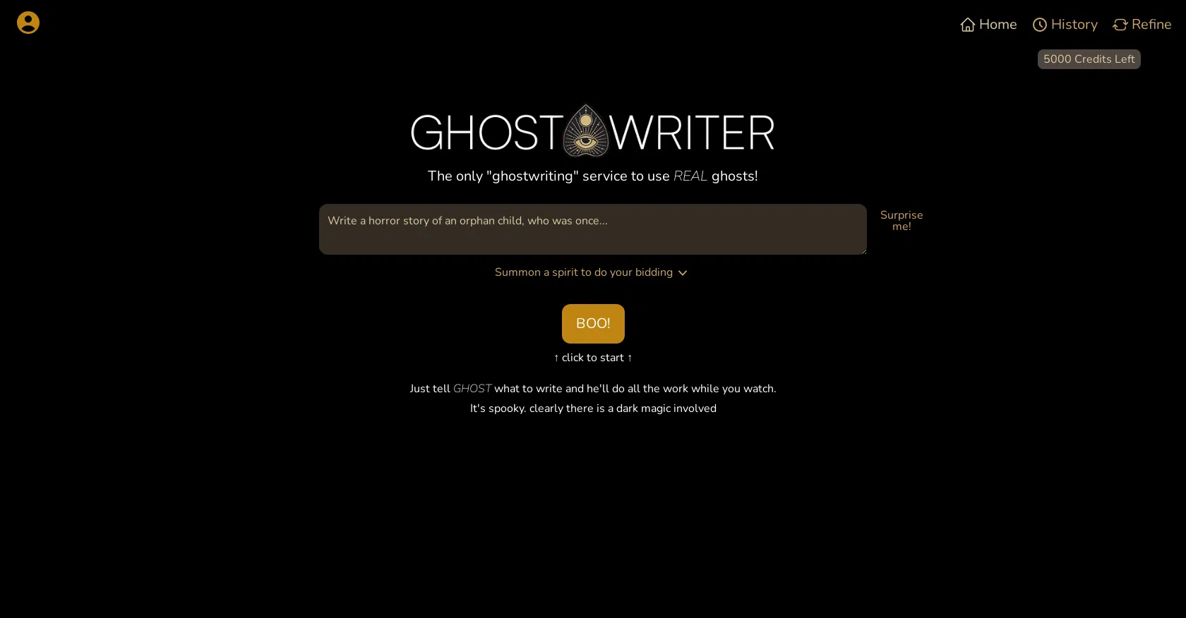 GhostTheWriter screenshot