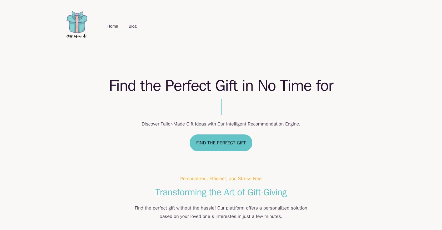 GiftIdeasAI screenshot