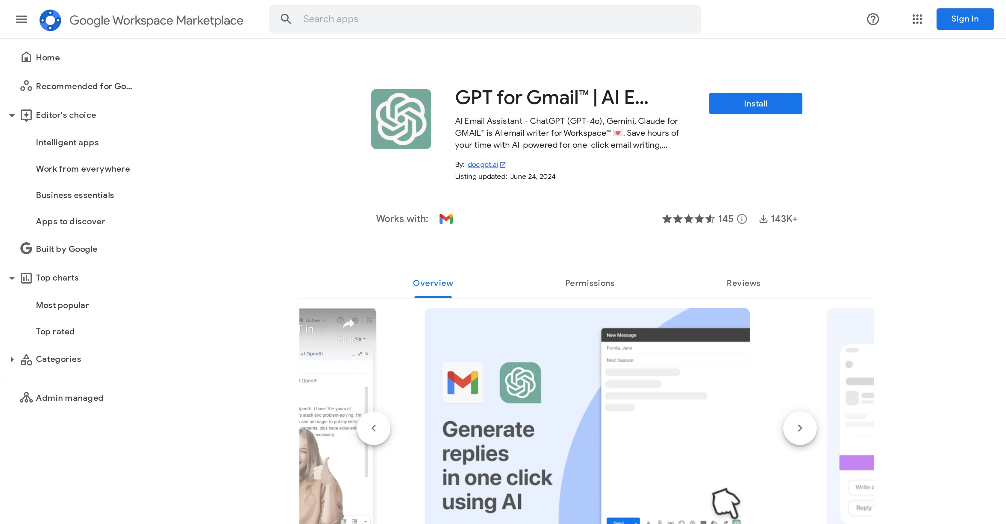 GmailGPT screenshot