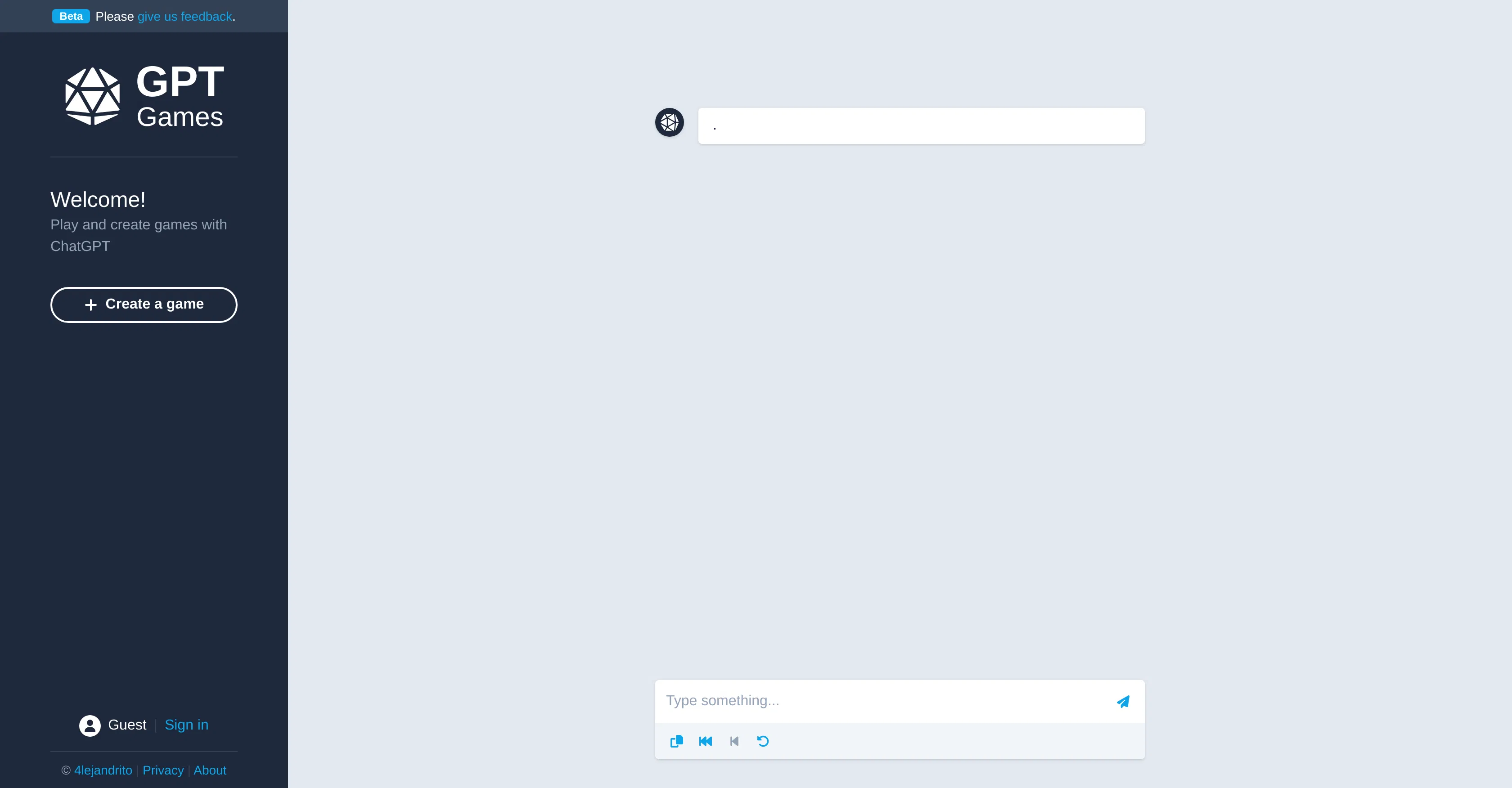 GPT Games screenshot