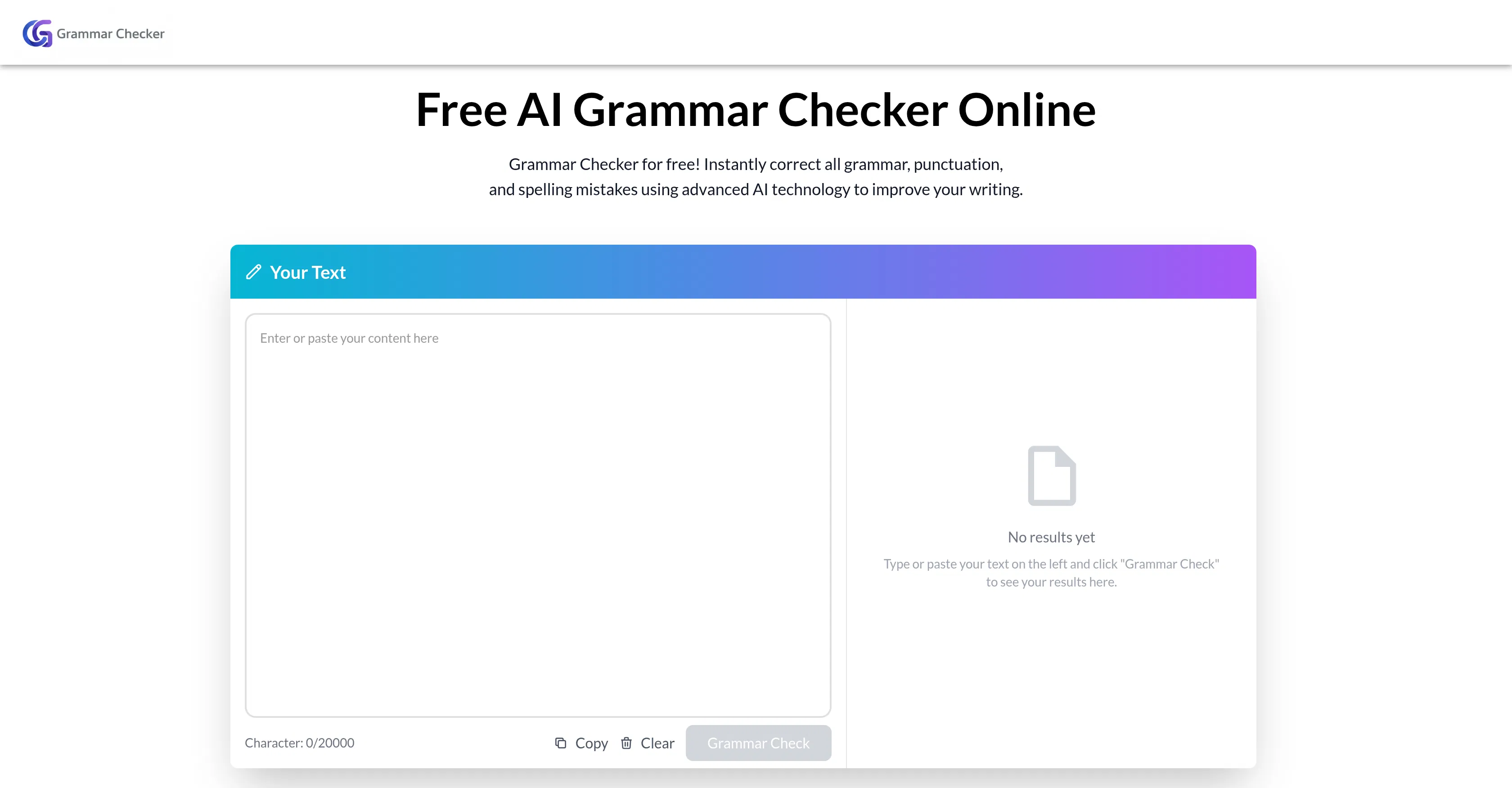 Grammar Checker.cc screenshot