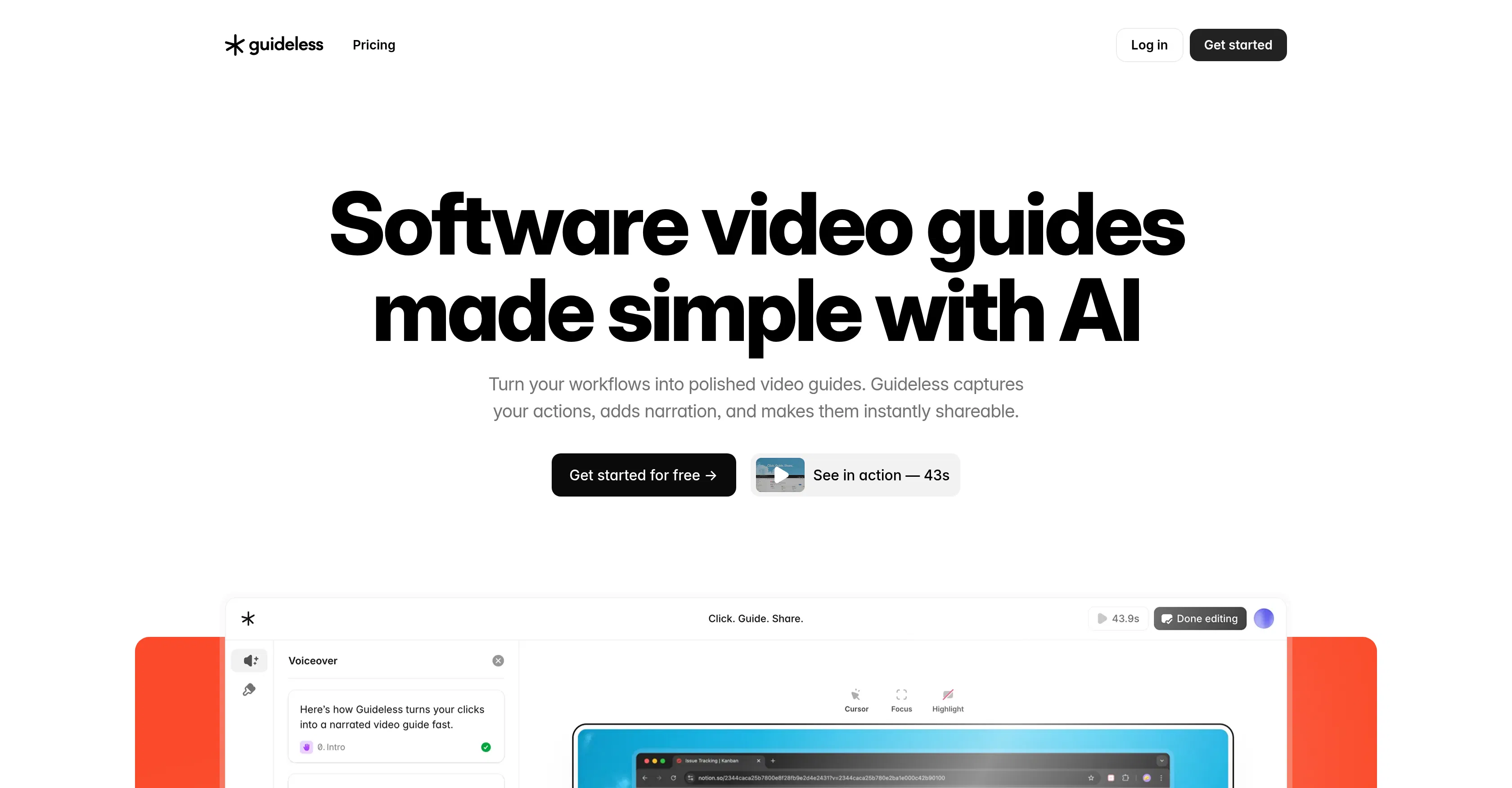 Guideless screenshot