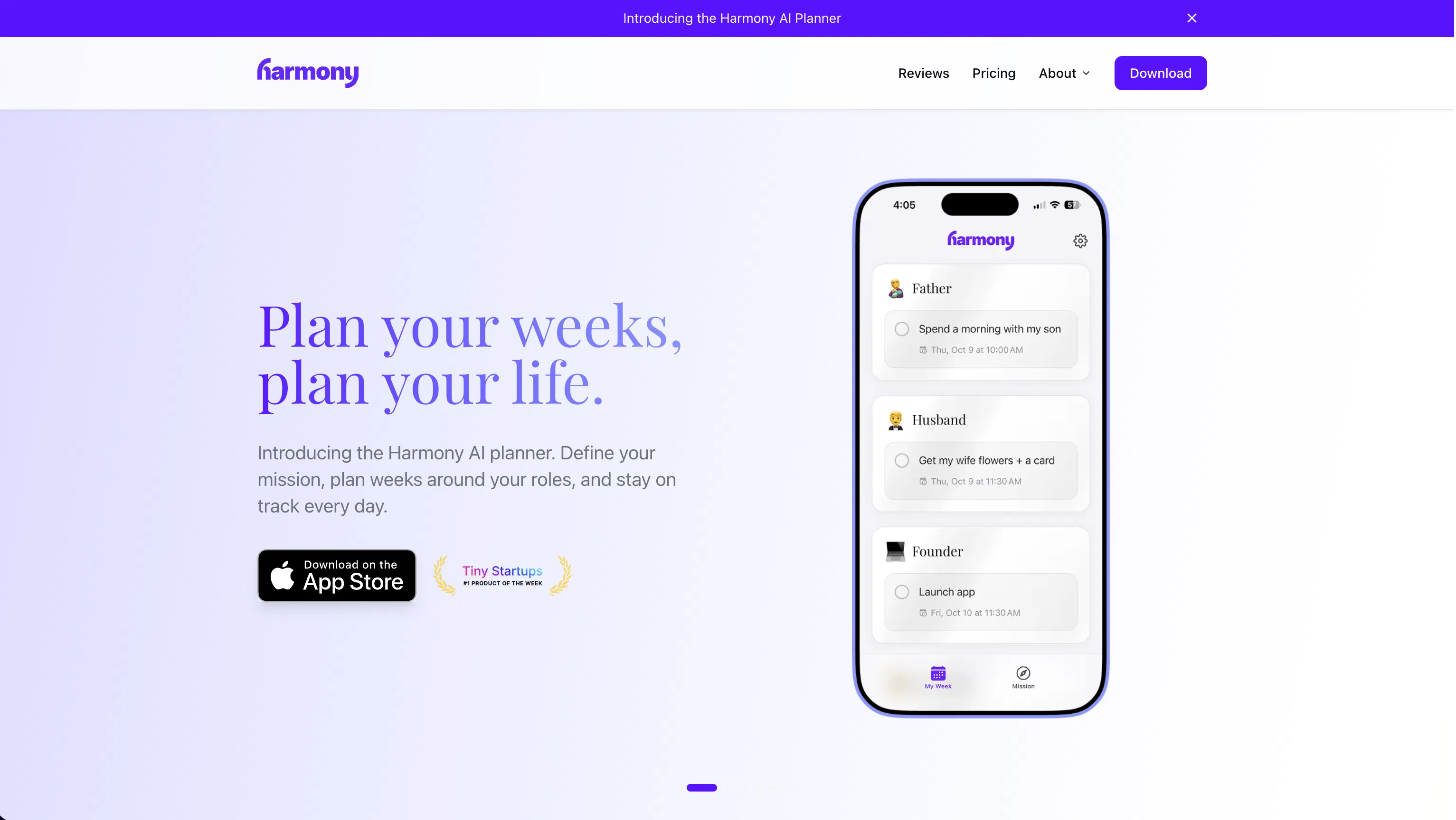 Harmony AI Planner screenshot