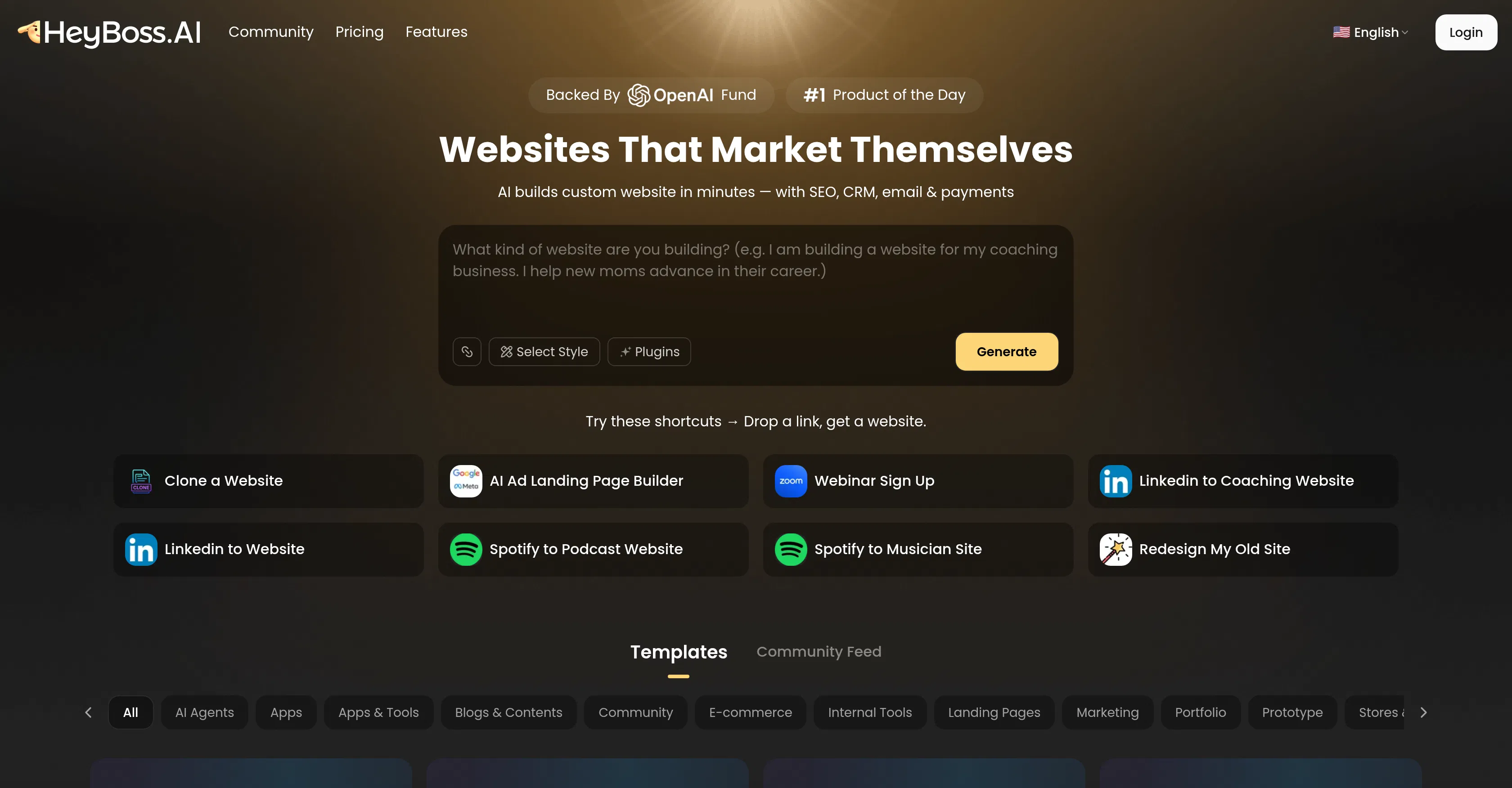 HeyBoss AI screenshot