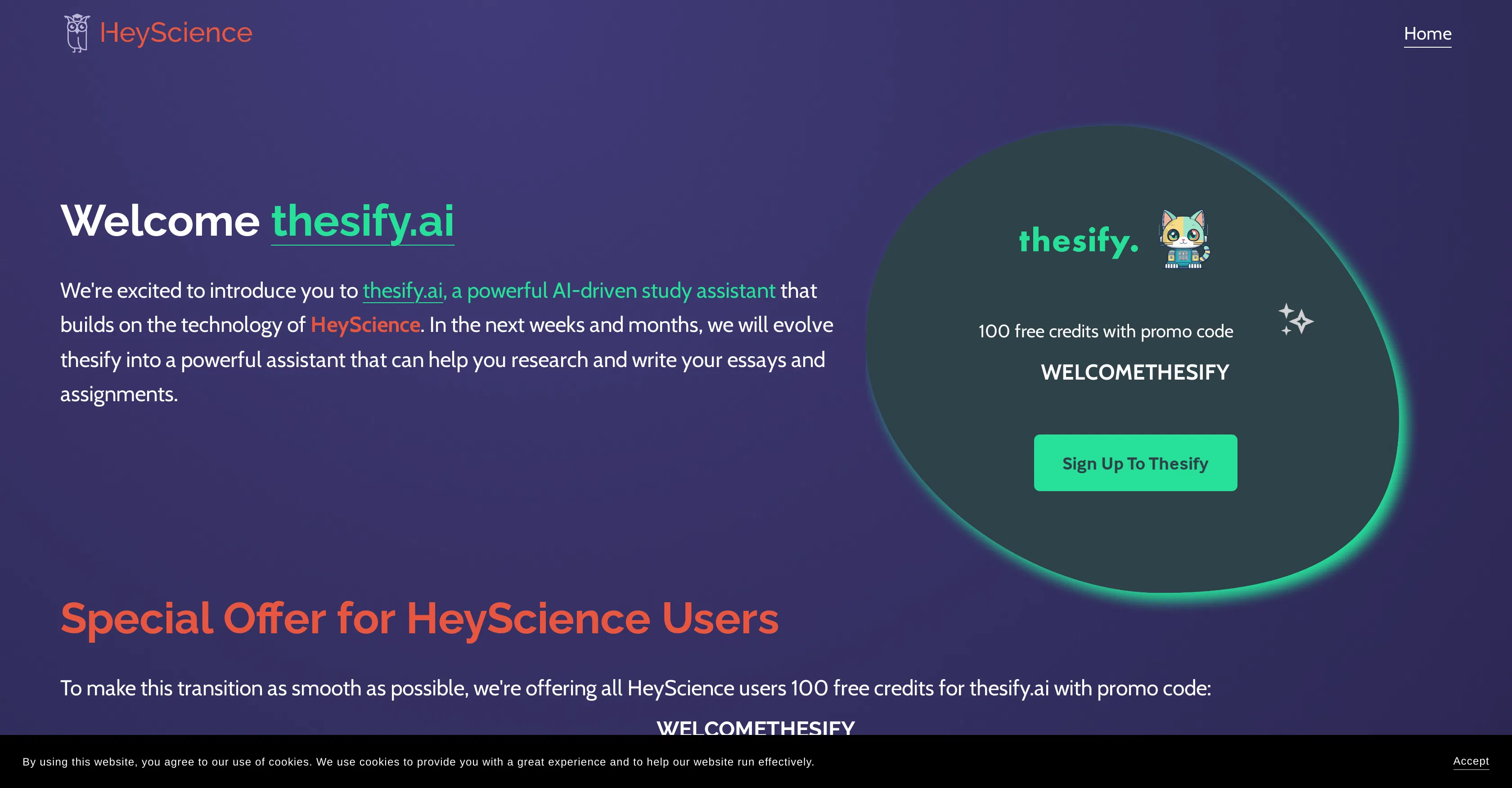 HeyScience screenshot