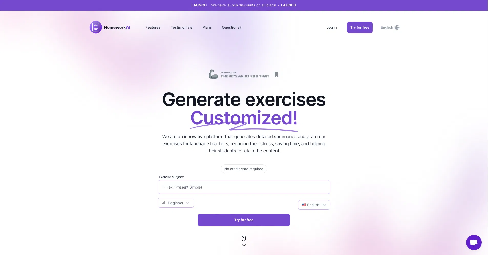 HomeworkAI screenshot