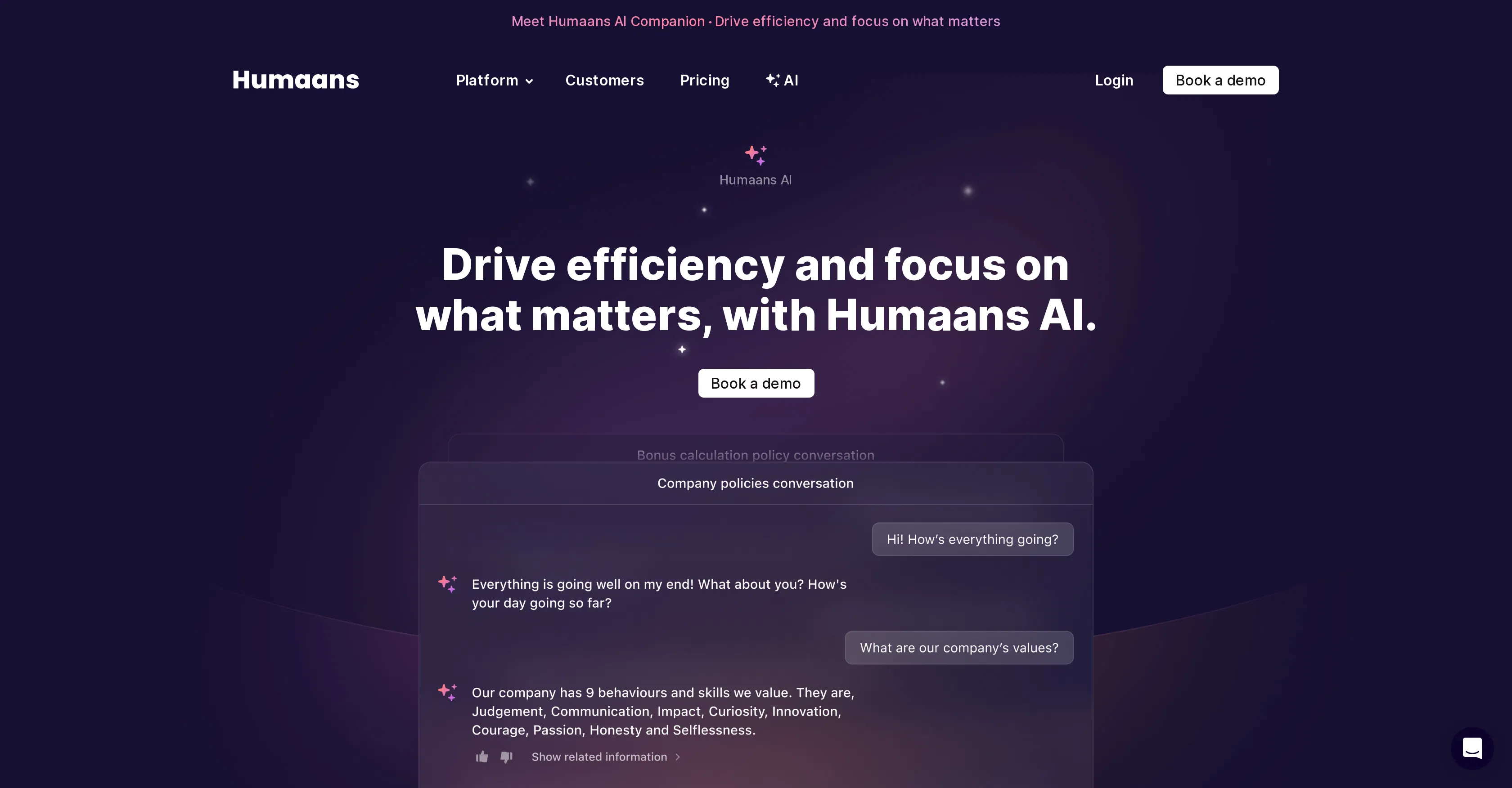 Humaans AI screenshot