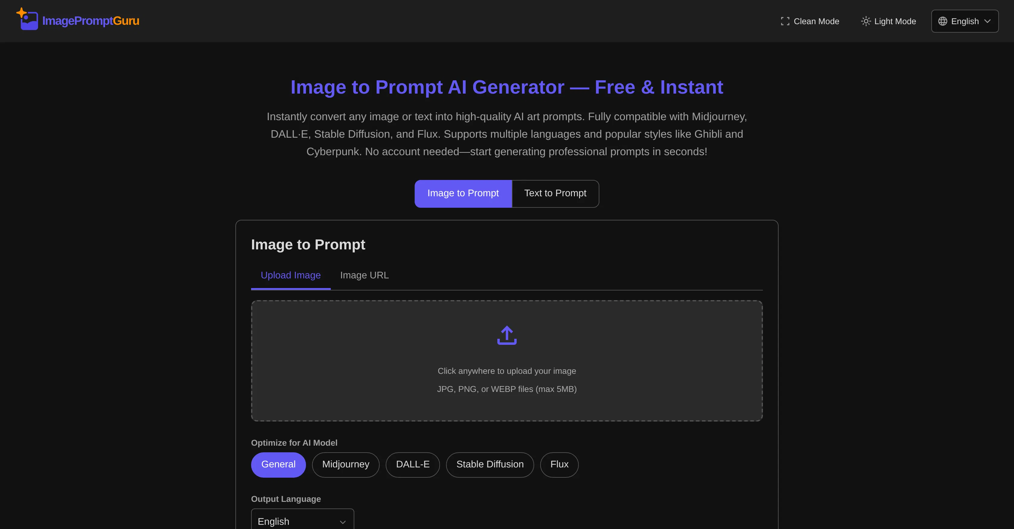 ImagePromptGuru screenshot