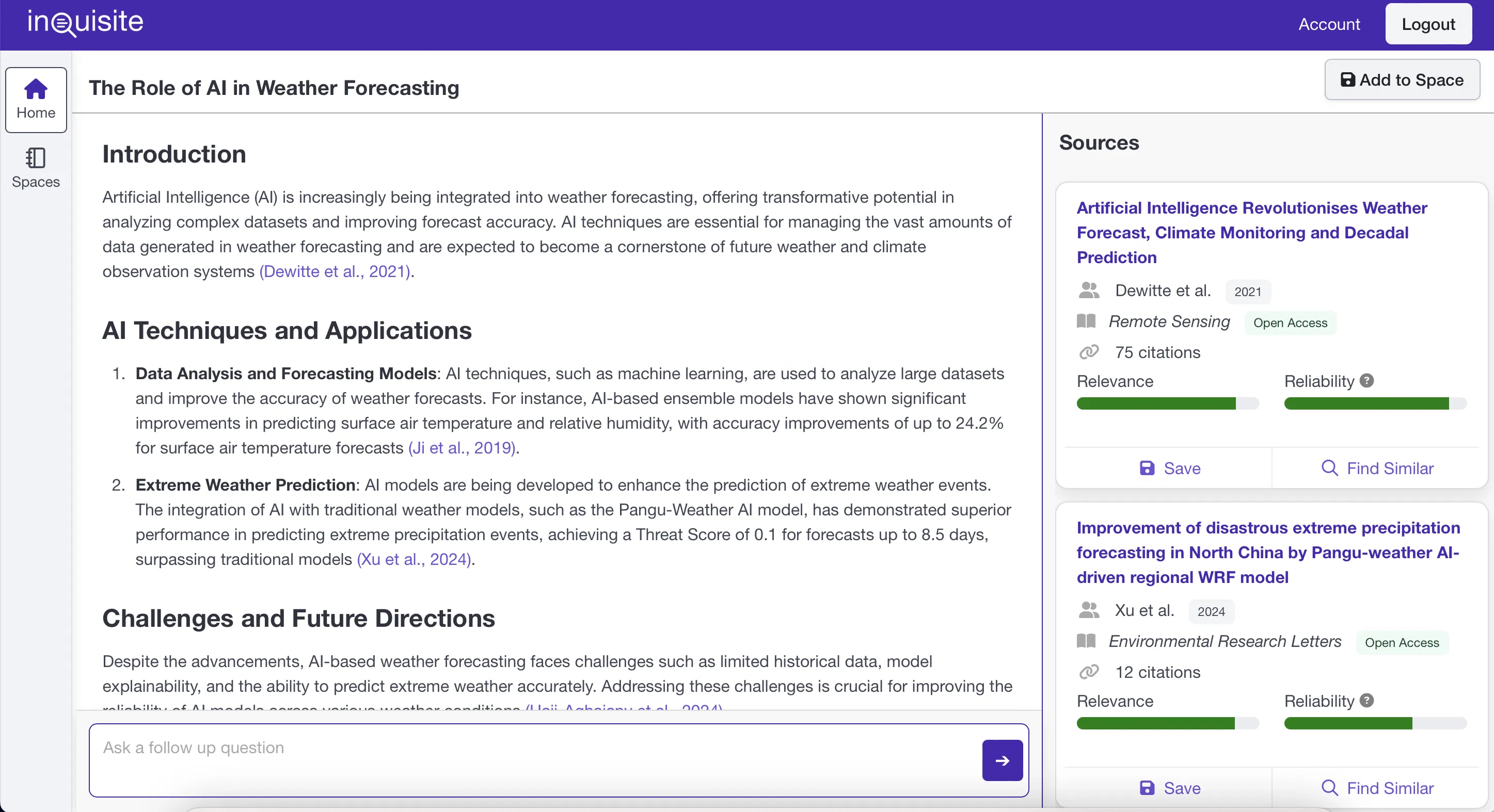 Inquisite screenshot