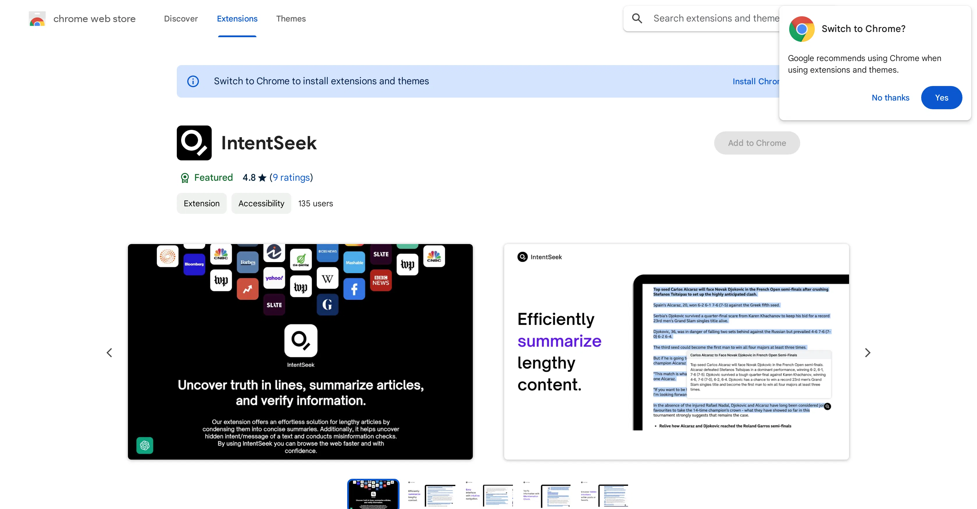 IntentSeek screenshot