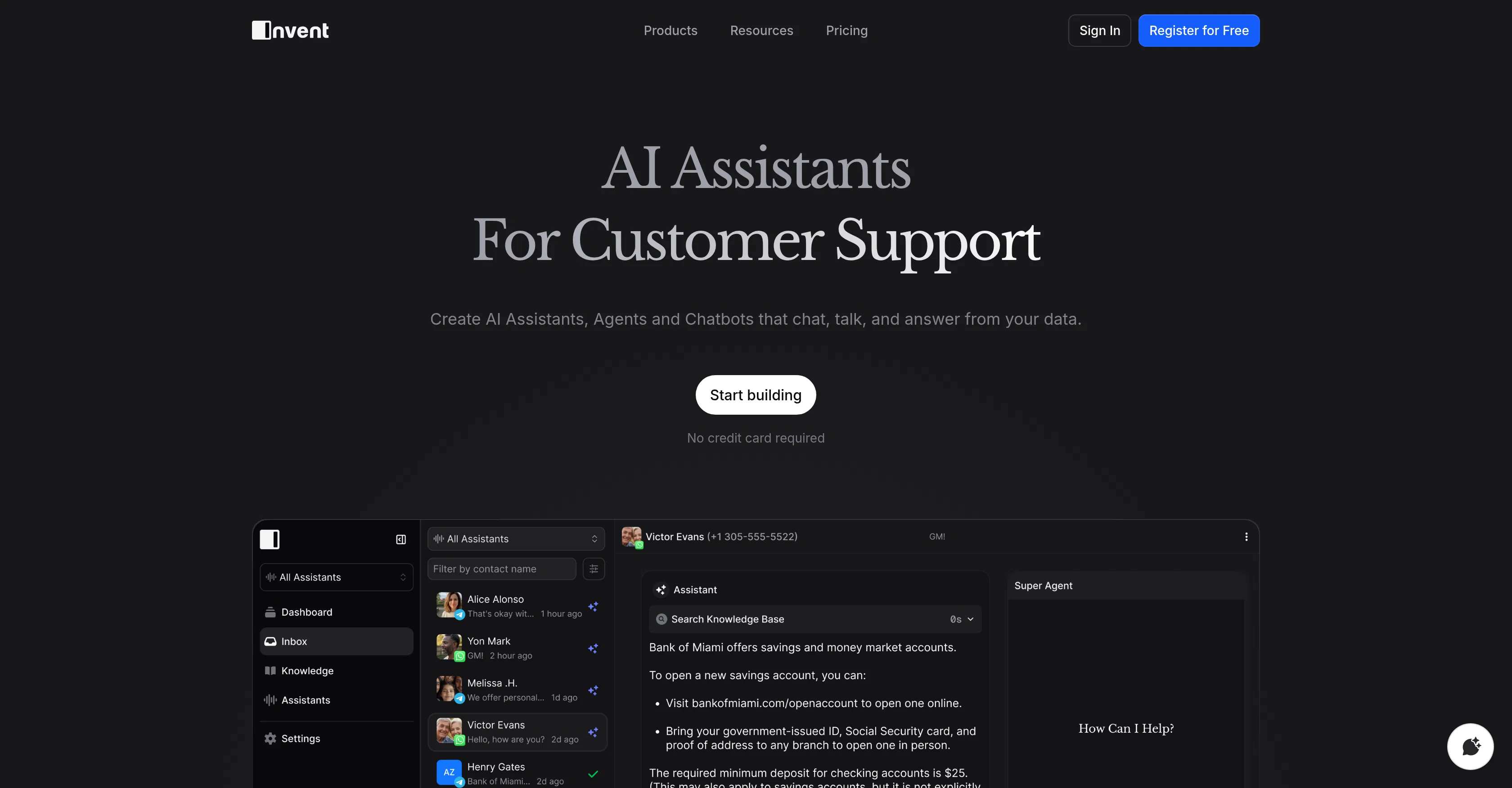 Invent | AI Assistants screenshot