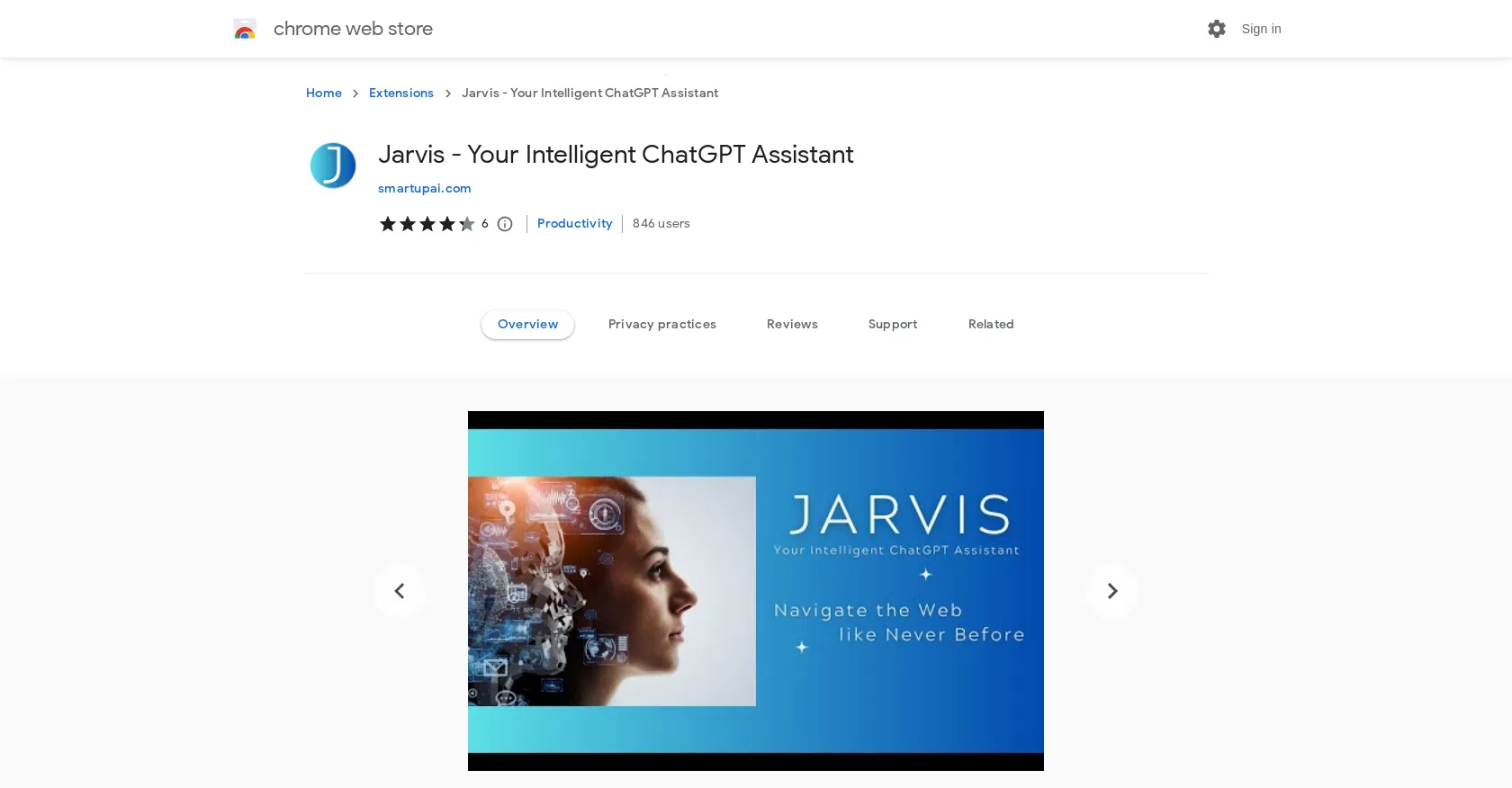 Jarvis AI Assistant screenshot