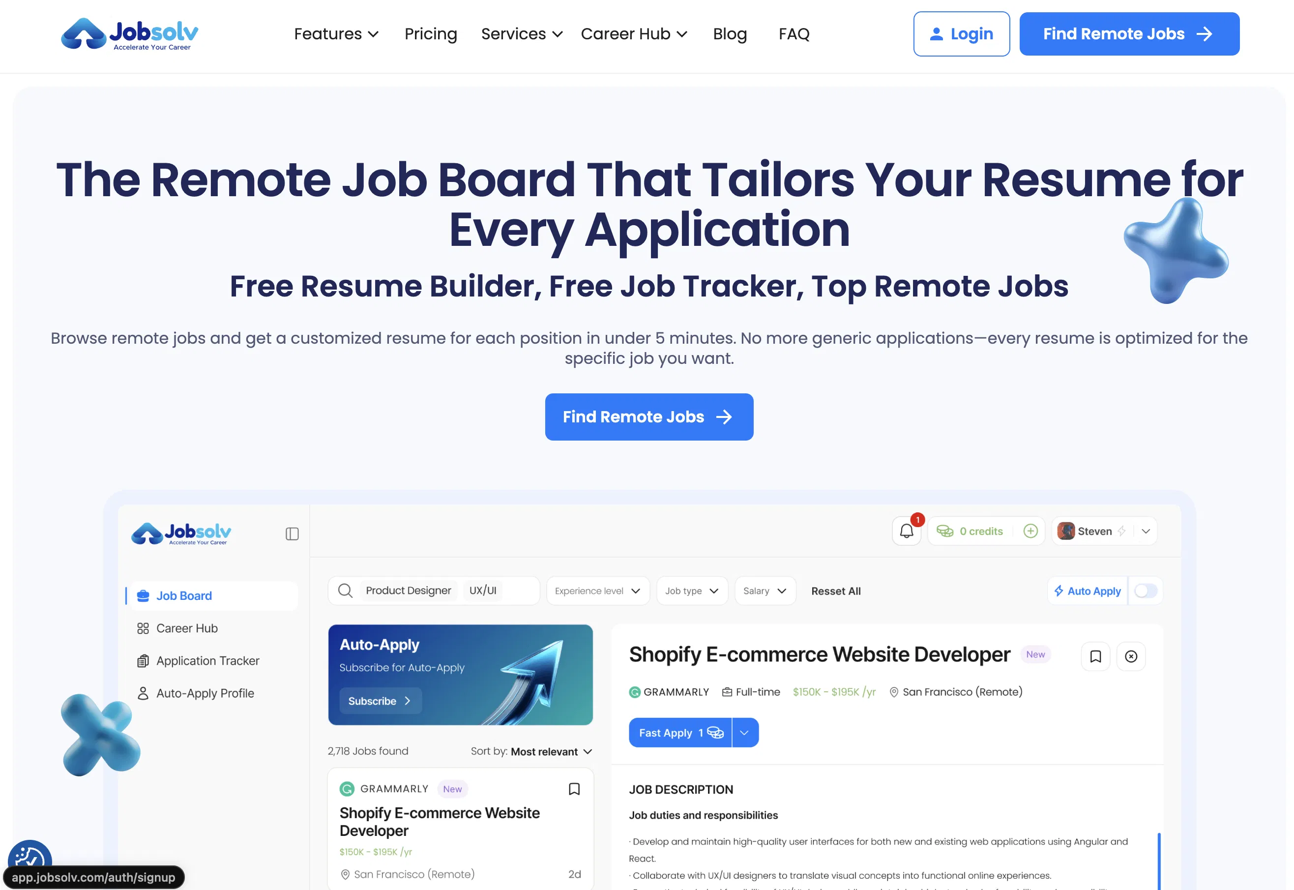 Resume Tailor screenshot