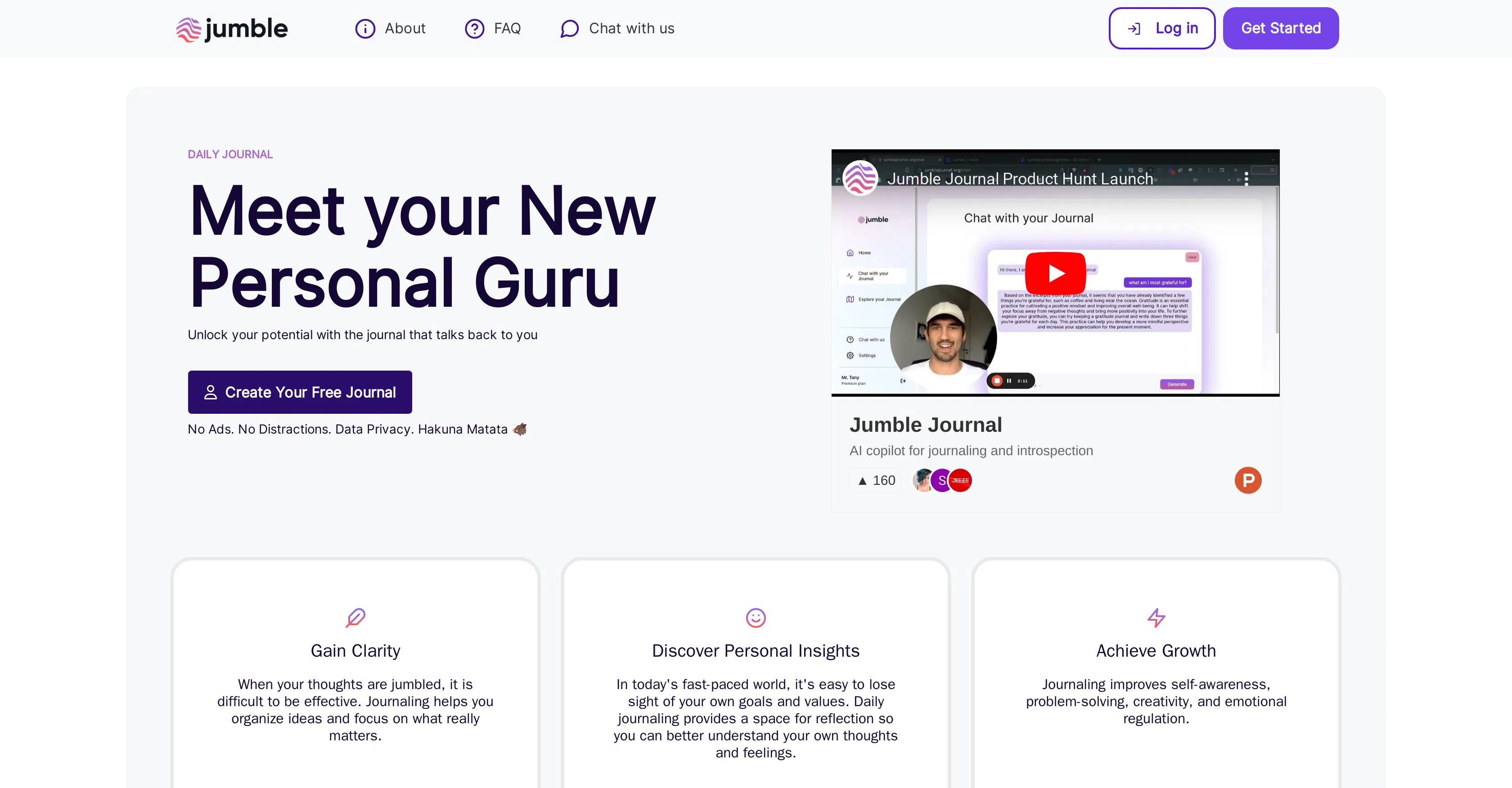 Jumble Journal screenshot