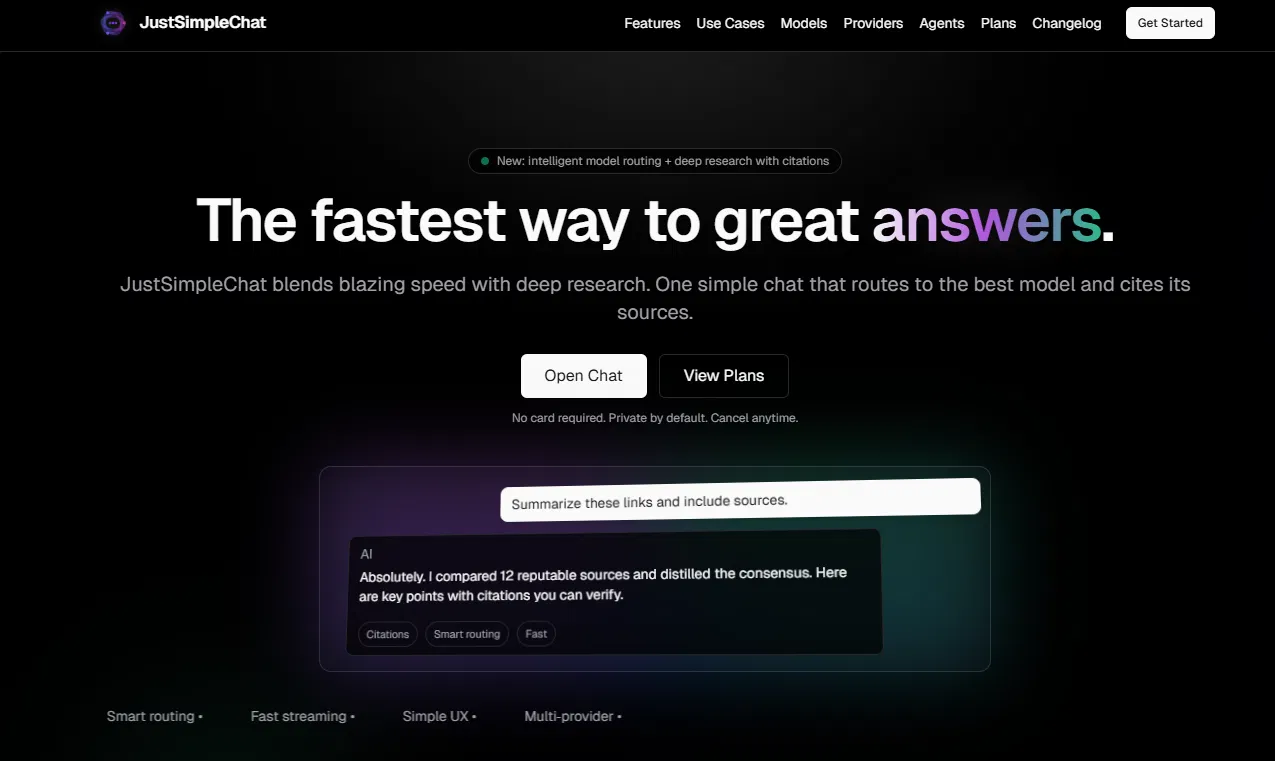 JustSimpleChat screenshot