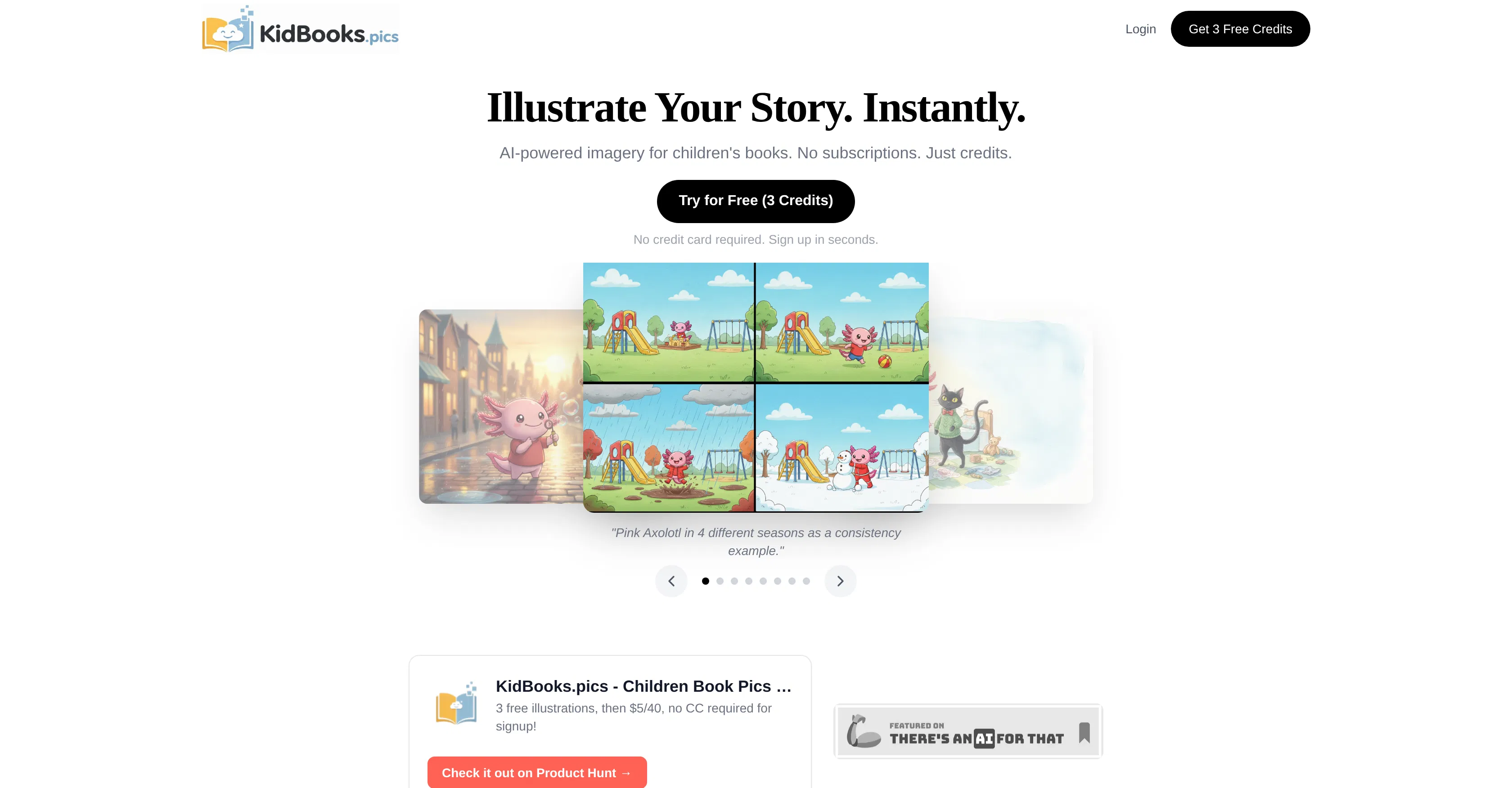 KidBooks.pics - Kids Book Image Generator screenshot