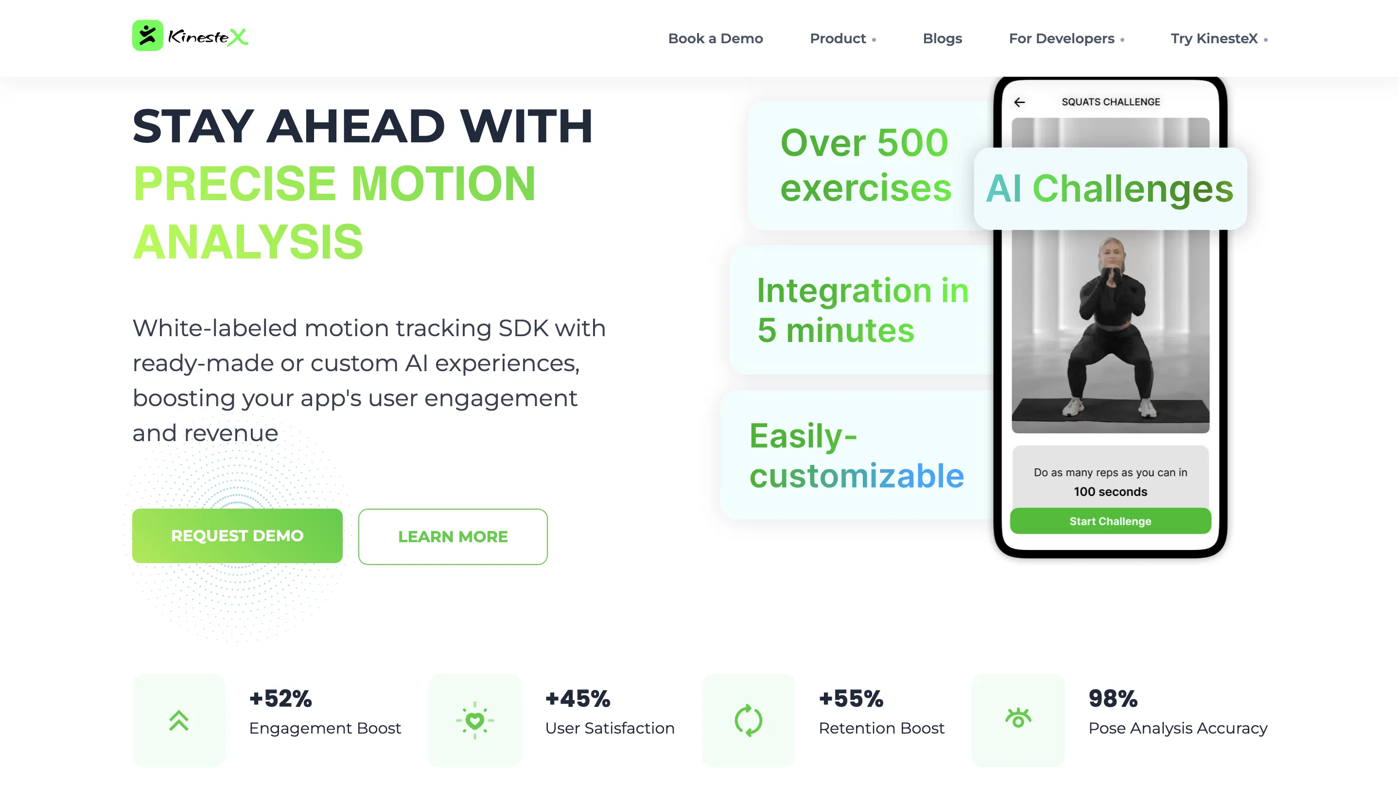 KinesteX AI Personal Trainer in your Digital Health Platform screenshot