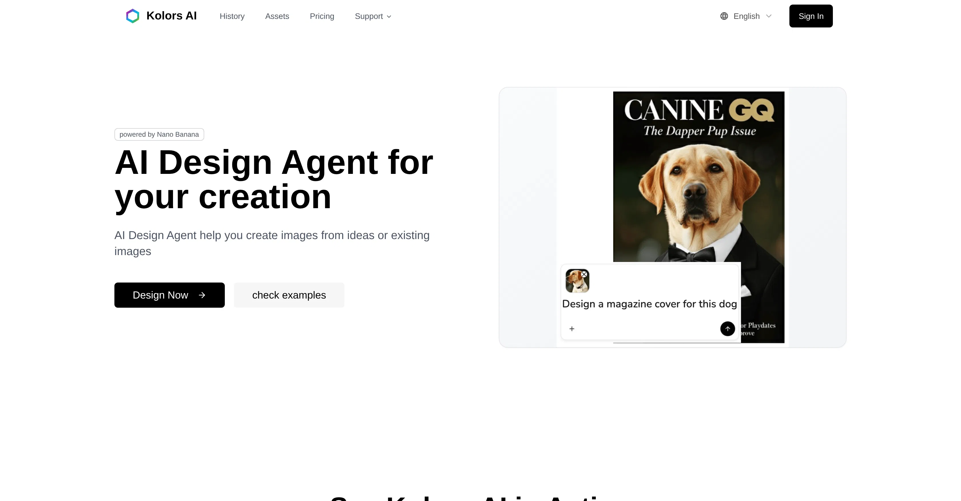 Kolors AI screenshot