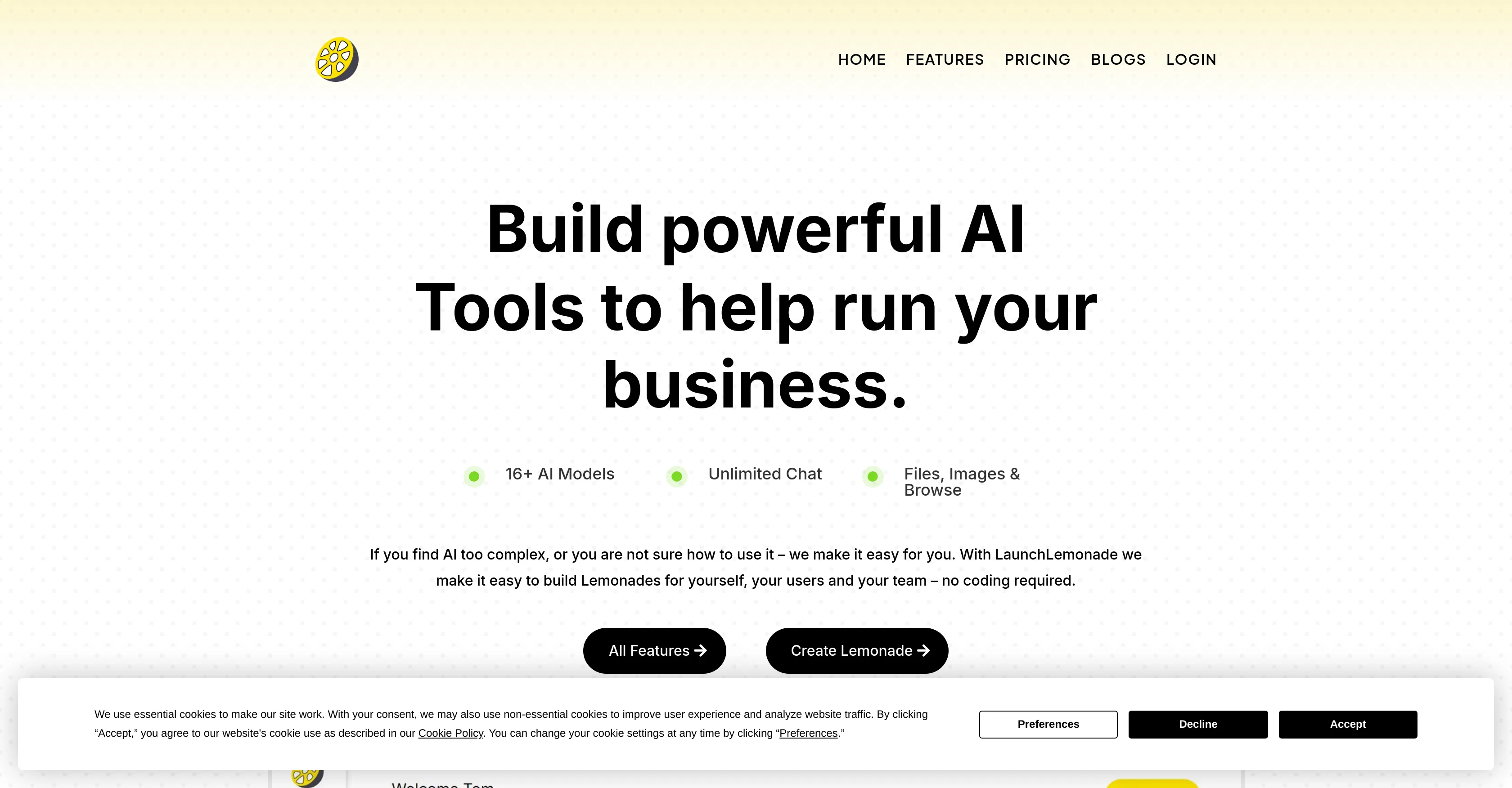 LaunchLemonade screenshot