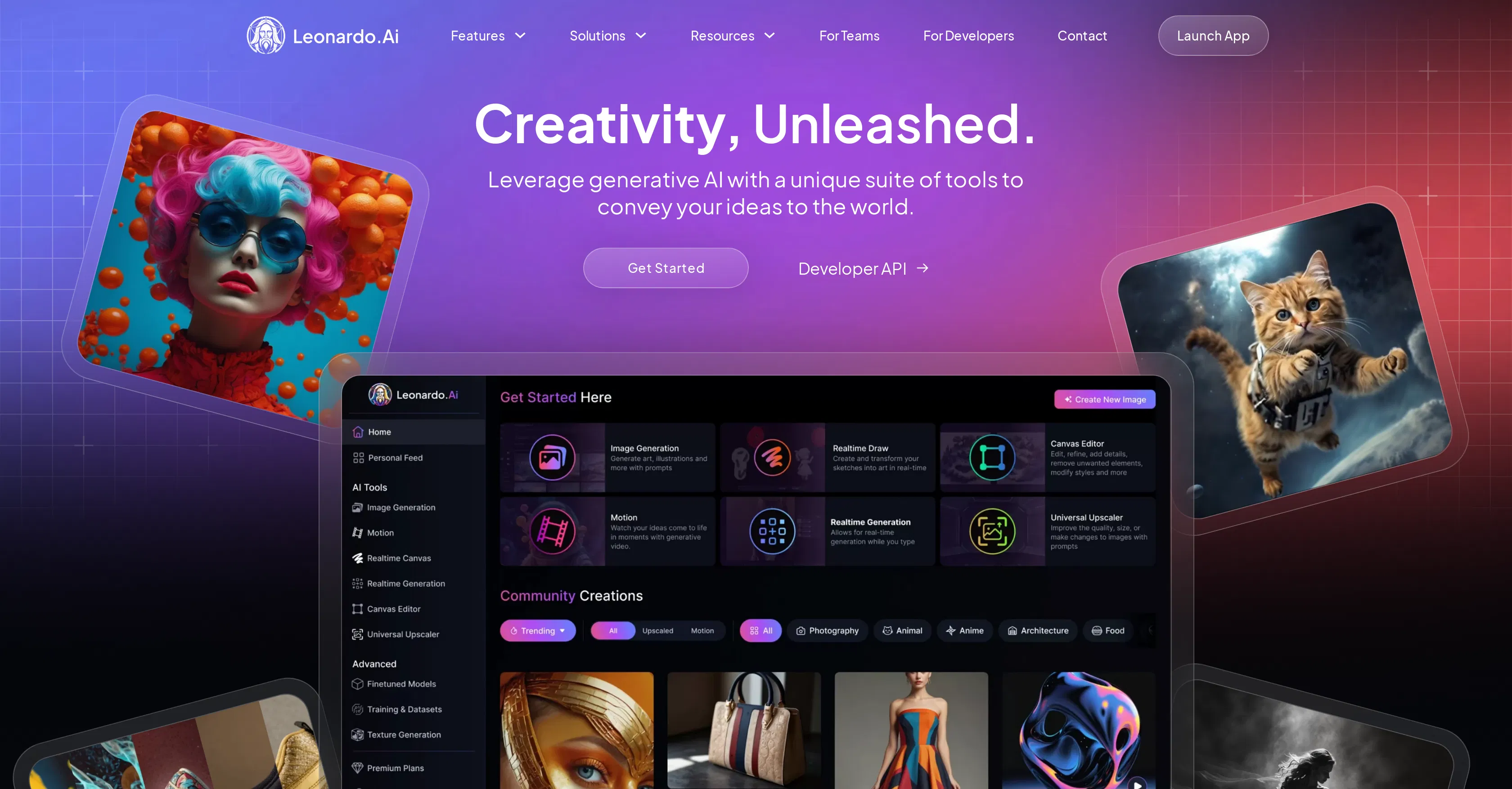 Leonardo AI screenshot