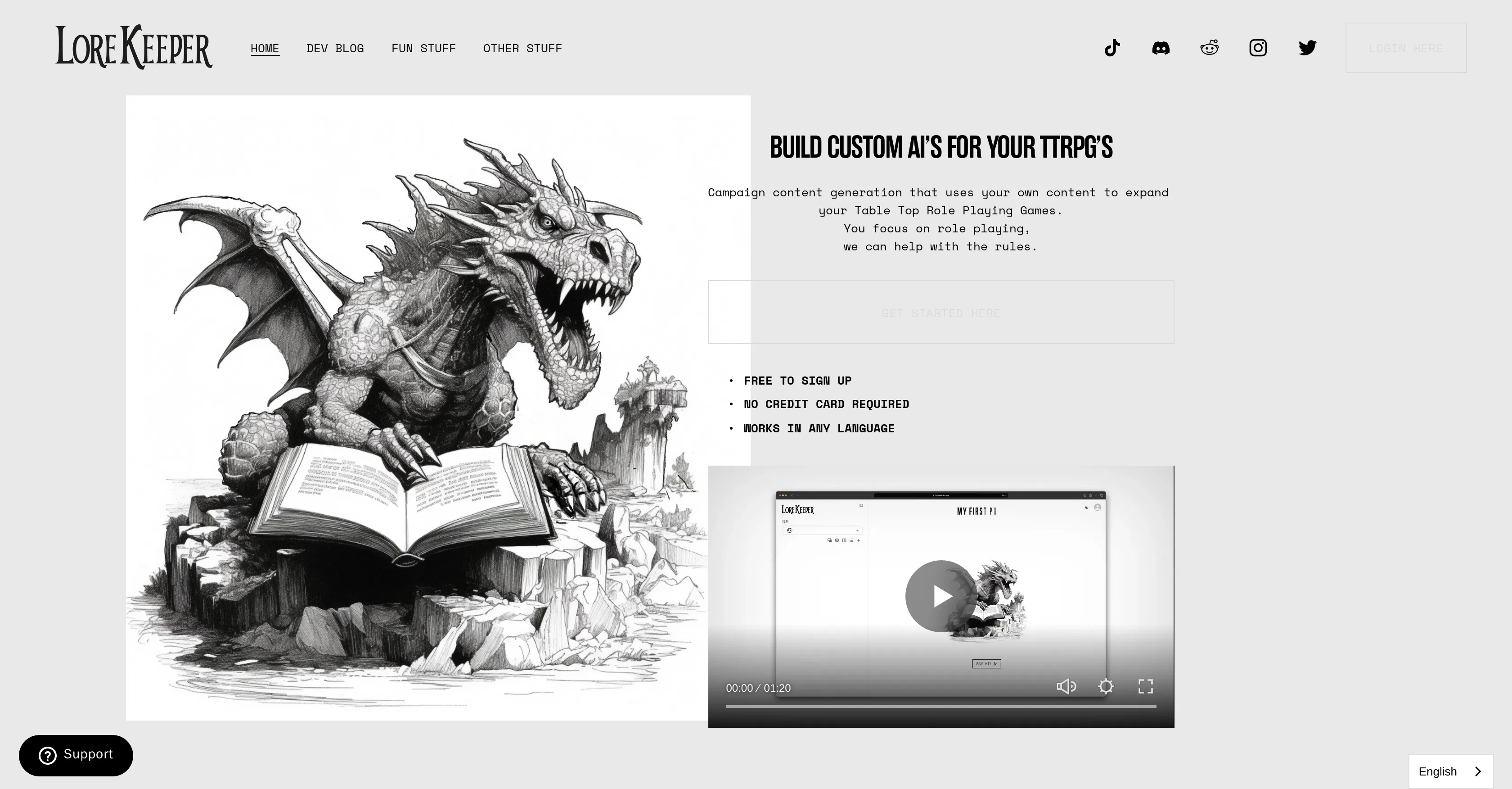 LoreKeeper screenshot