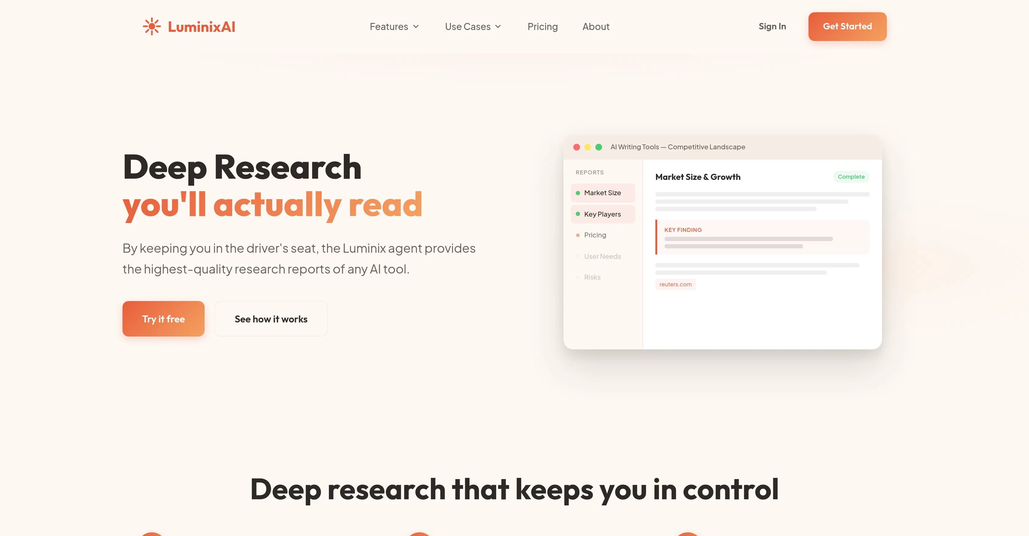 LuminixAI screenshot