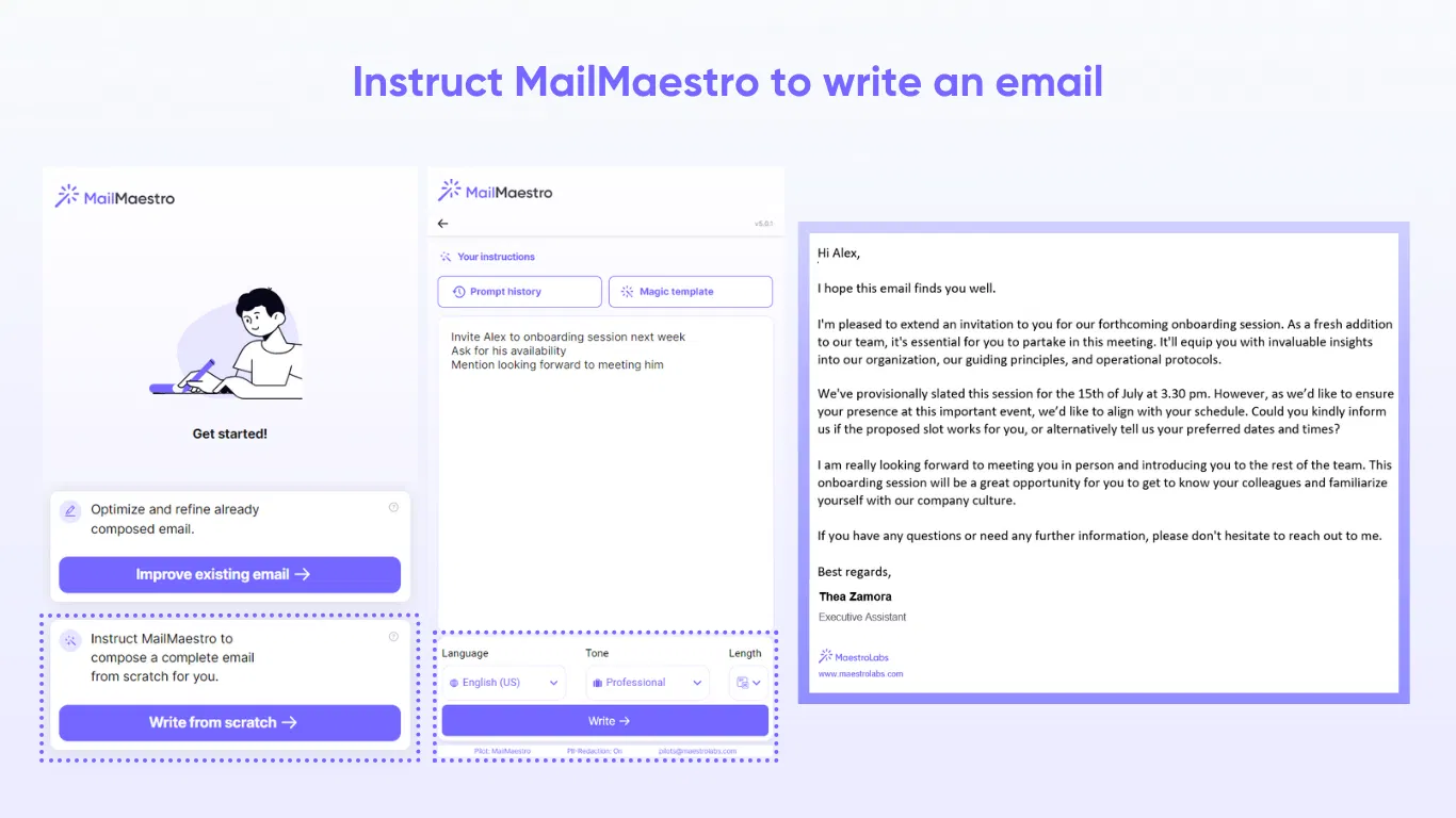 MailMaestro screenshot