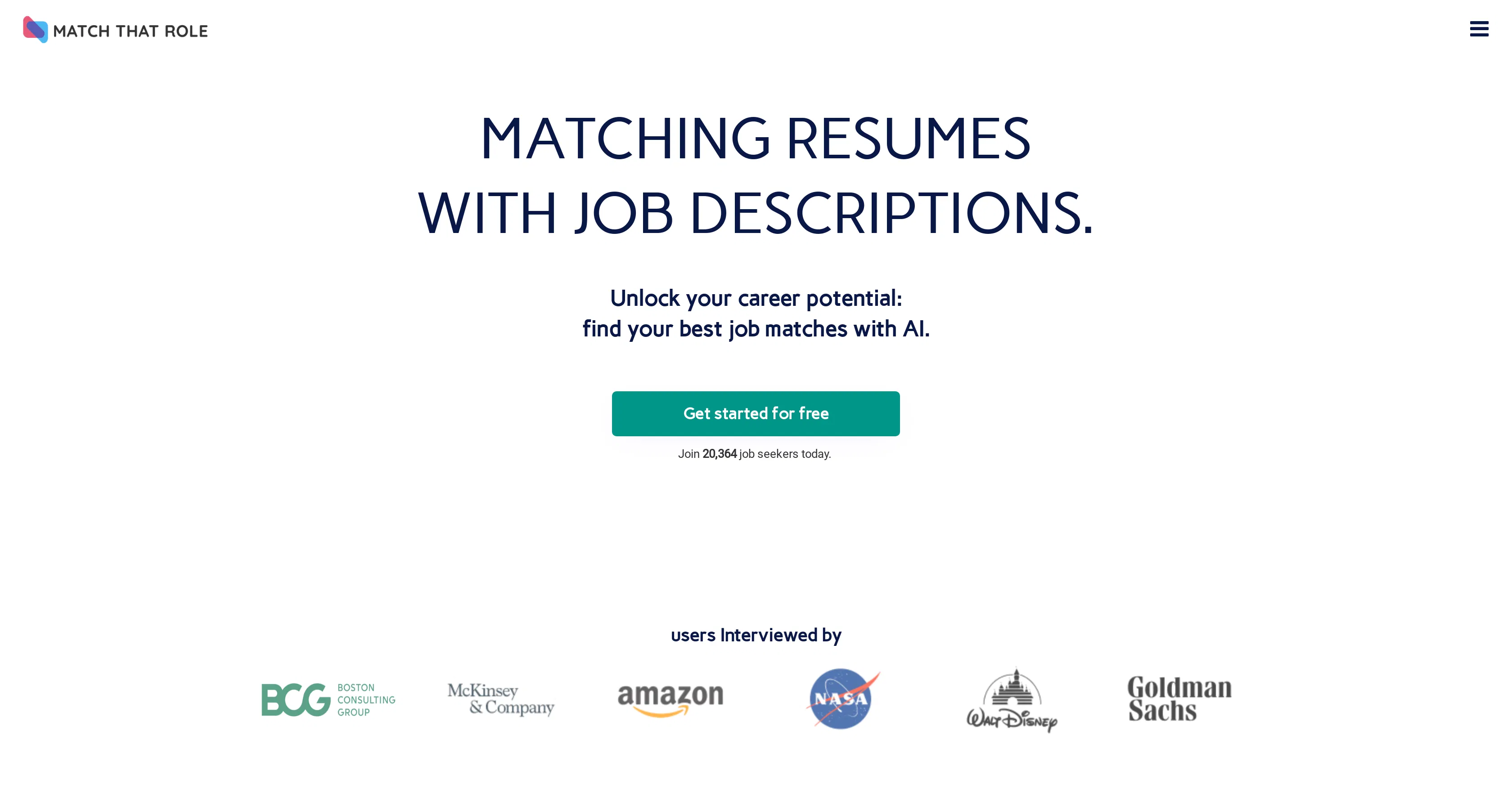 MatchThatRoleAI screenshot