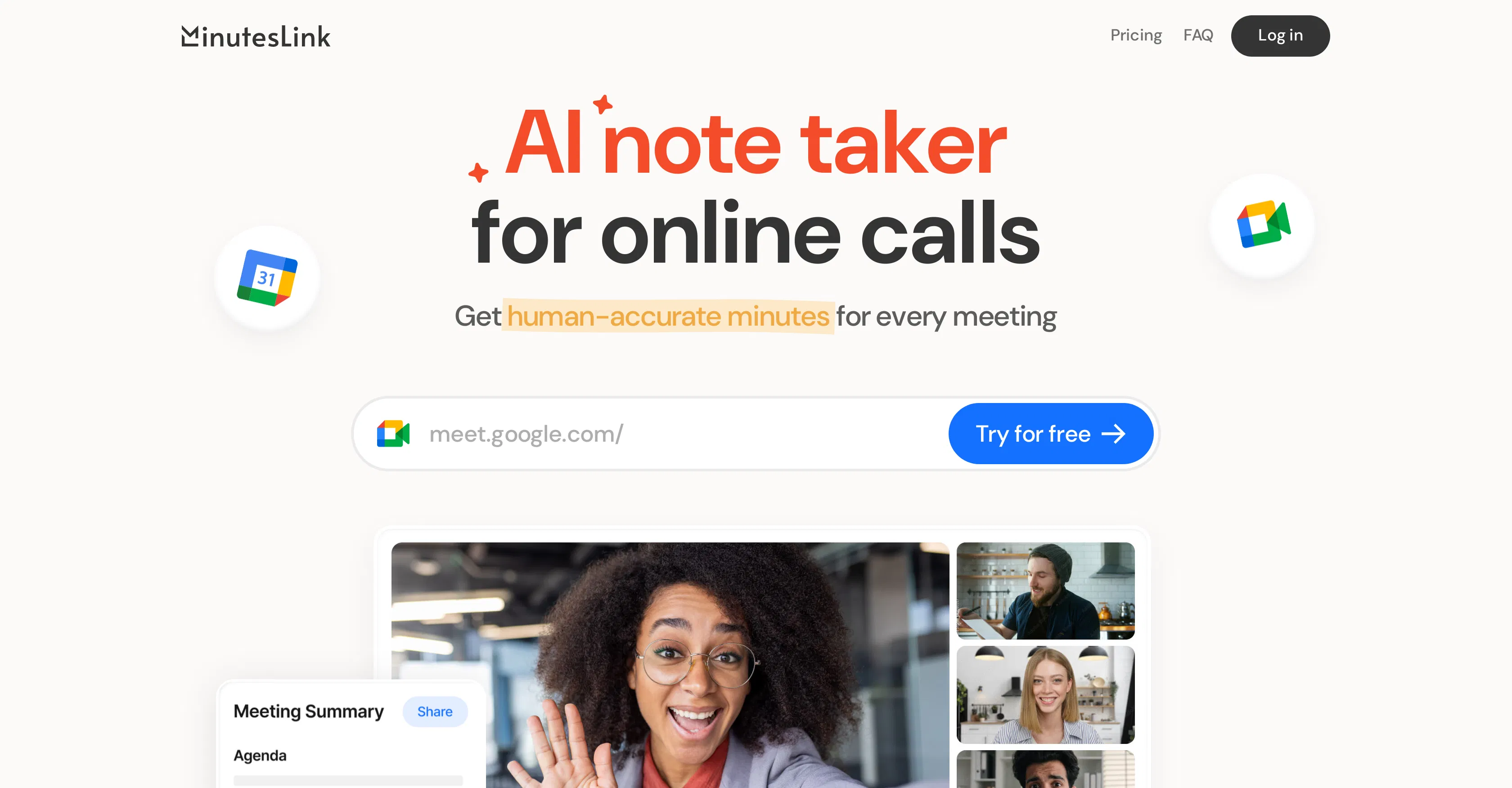 MinutesLink screenshot