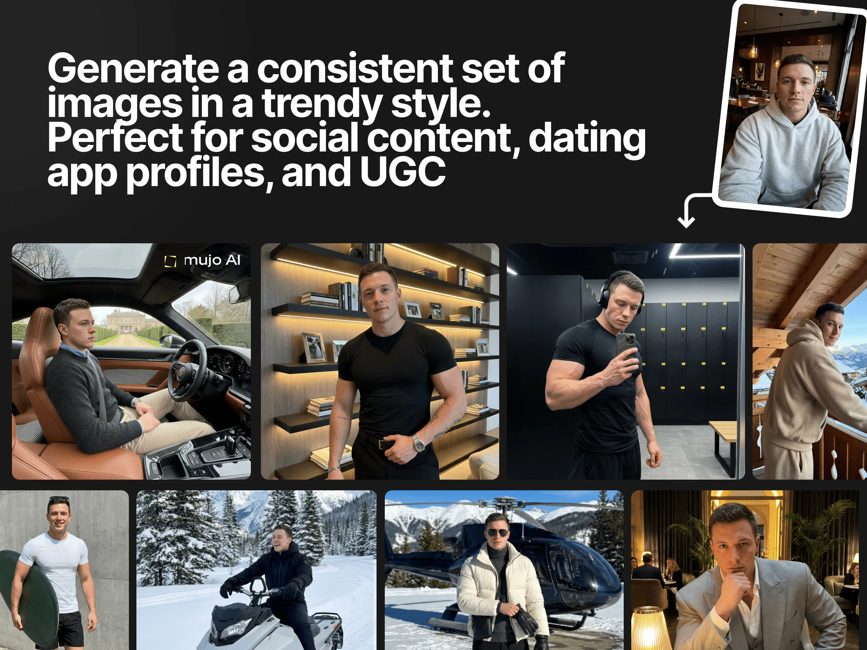 Mujo AI E-com Listing screenshot