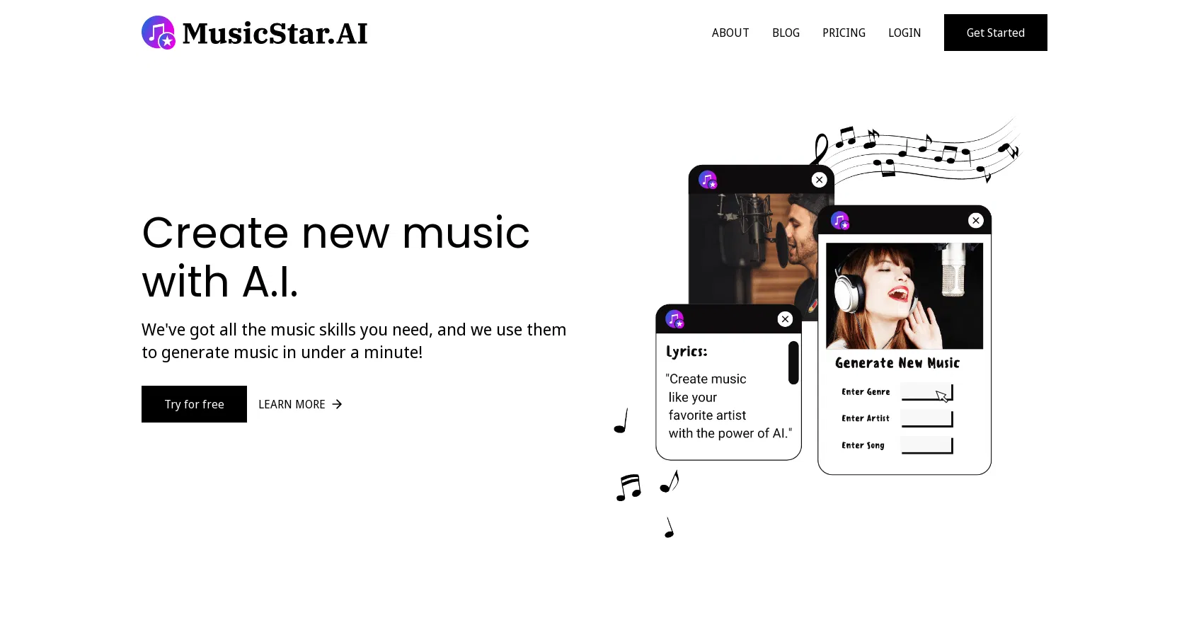 MusicStar.ai screenshot