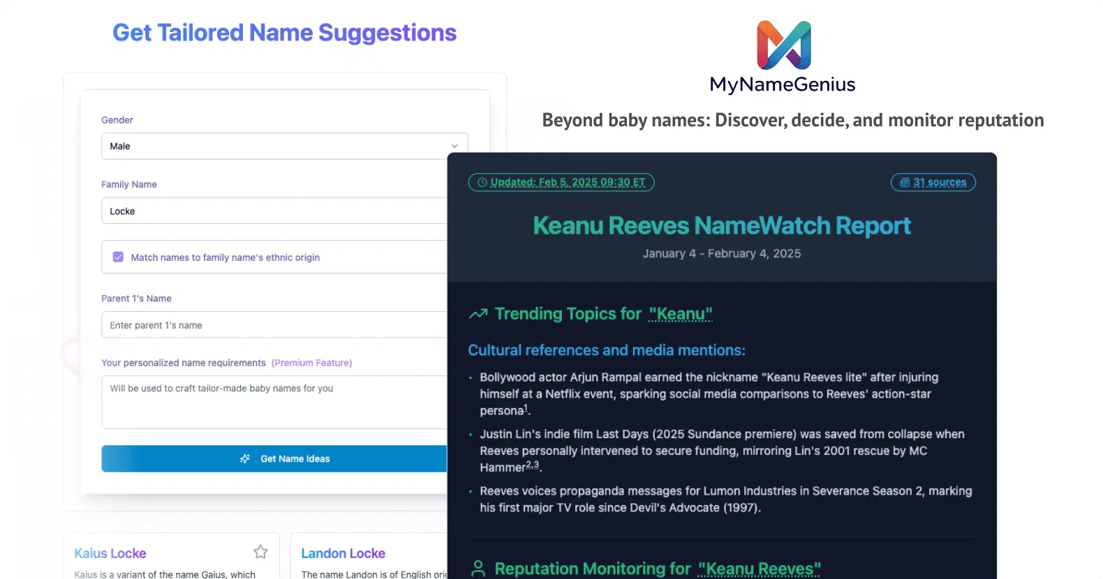 myNameGenius screenshot