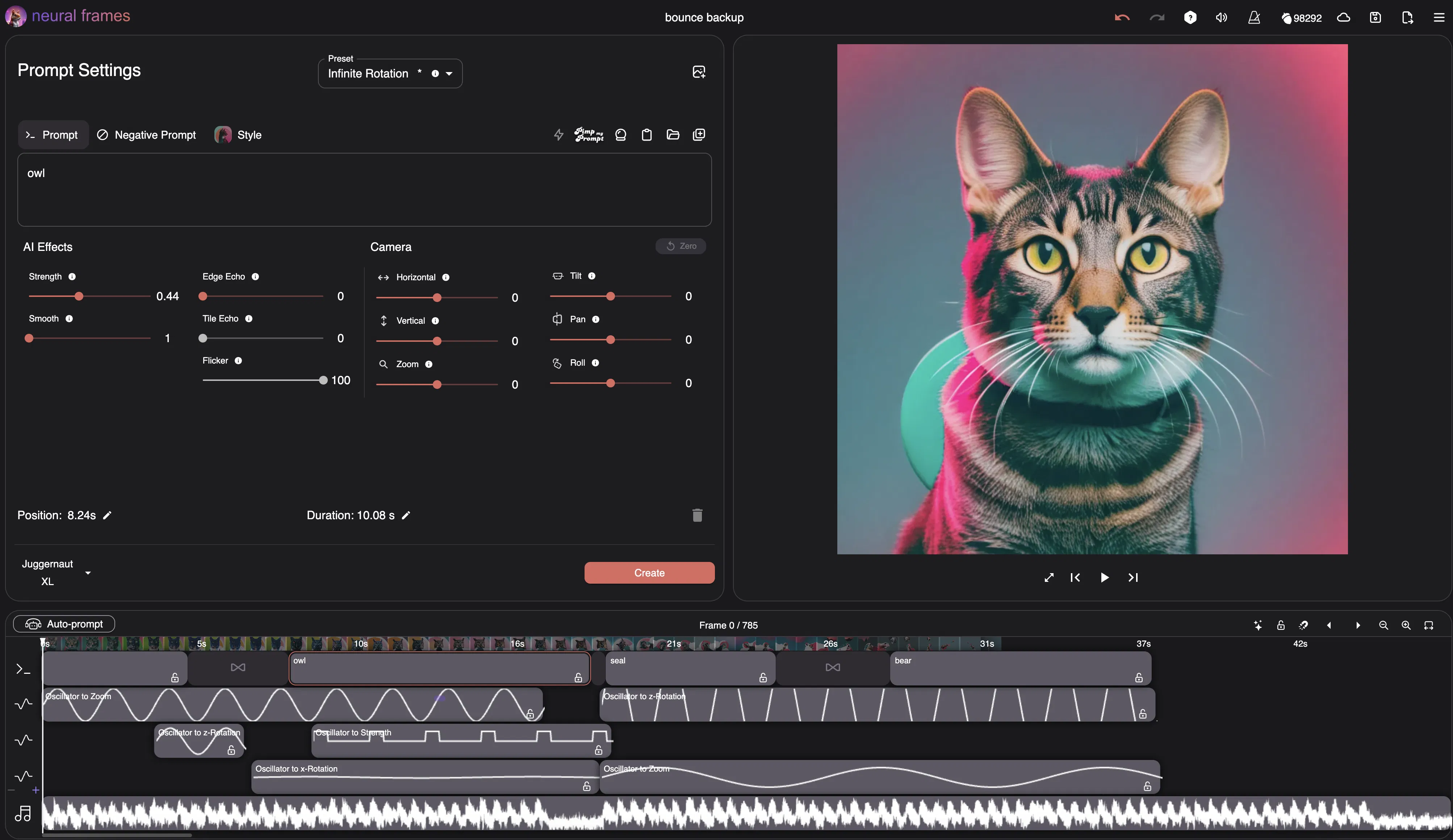 neural frames screenshot