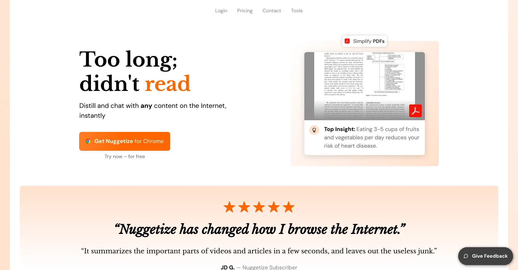 Nuggetize screenshot